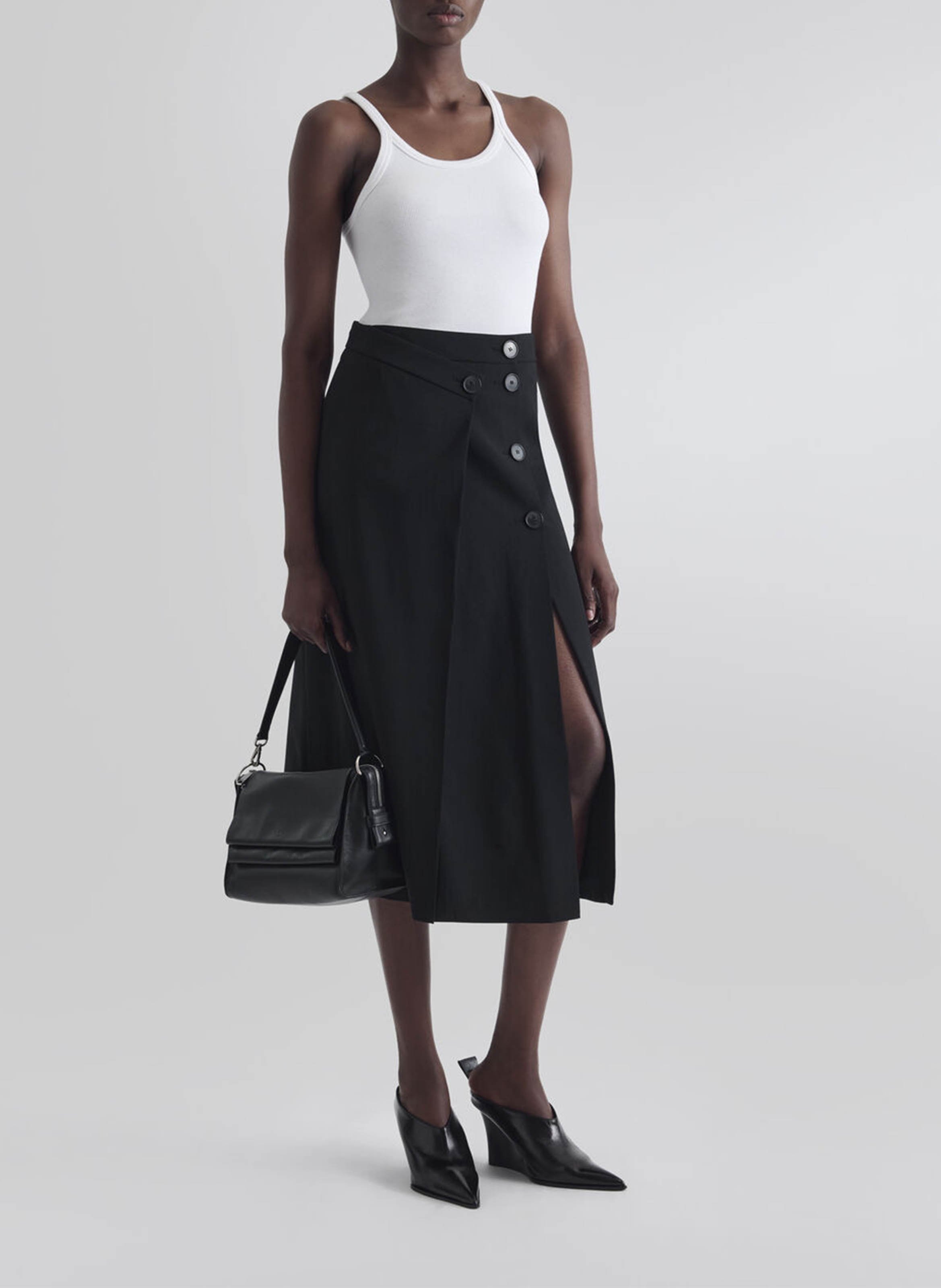 Jupe midi évasée balance IRO Noir