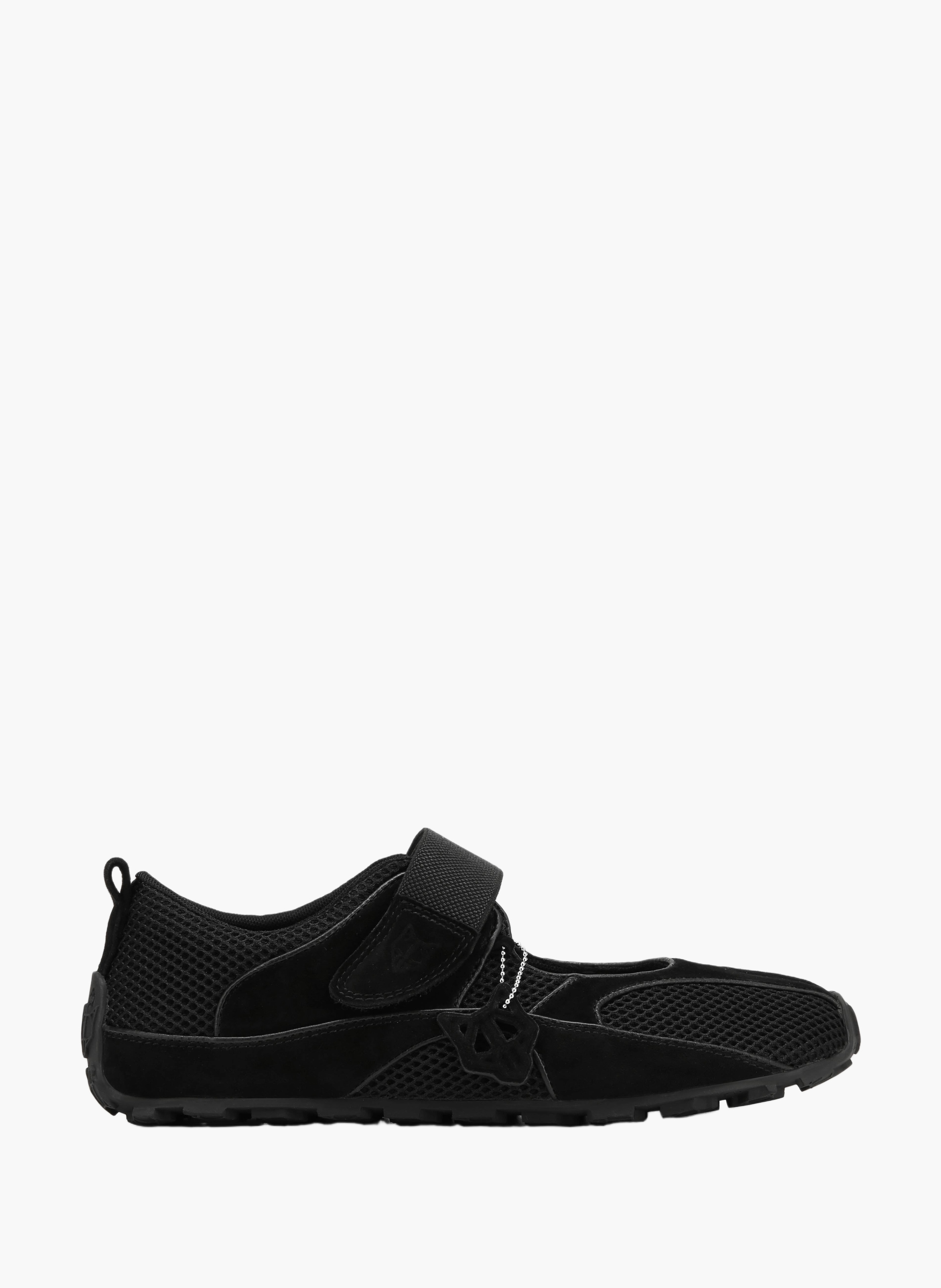 Letto sneakers van suède en mesh NAKED WOLFE Zwart