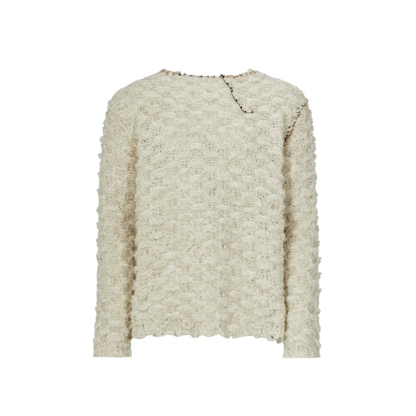 Pull à crochet en laine mélangé