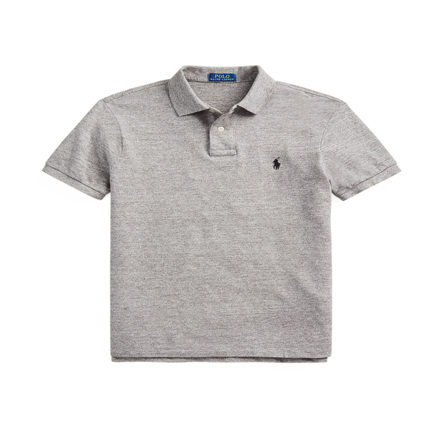 Polo Ralph Lauren Straight-fit Cotton Piqué Shirt In Grey