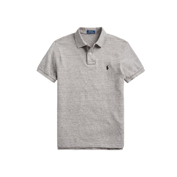 Polo droit en piqué de coton