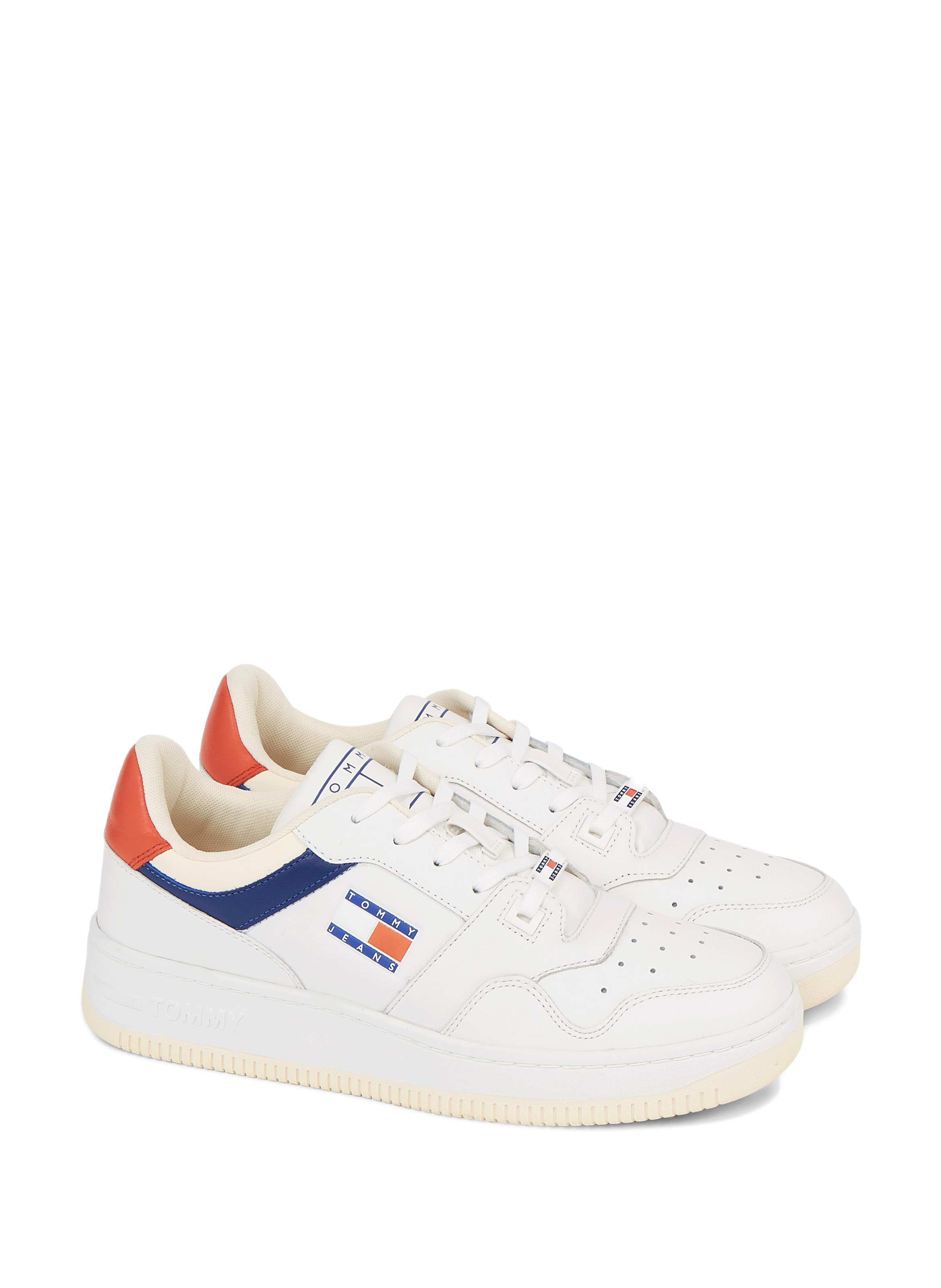 Baskets basses en cuir