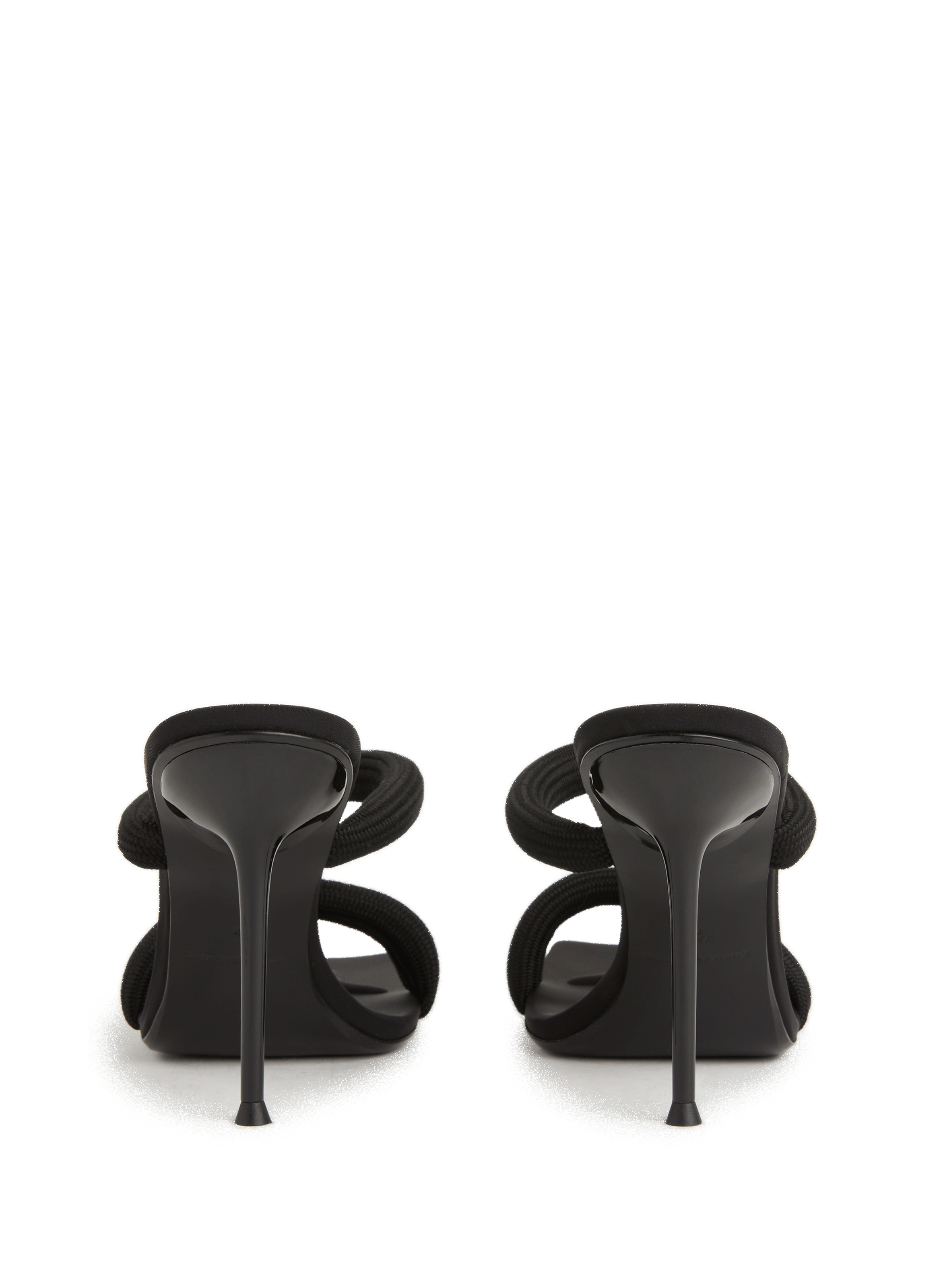 Sandales à talon en cuir ALEXANDER WANG Noir