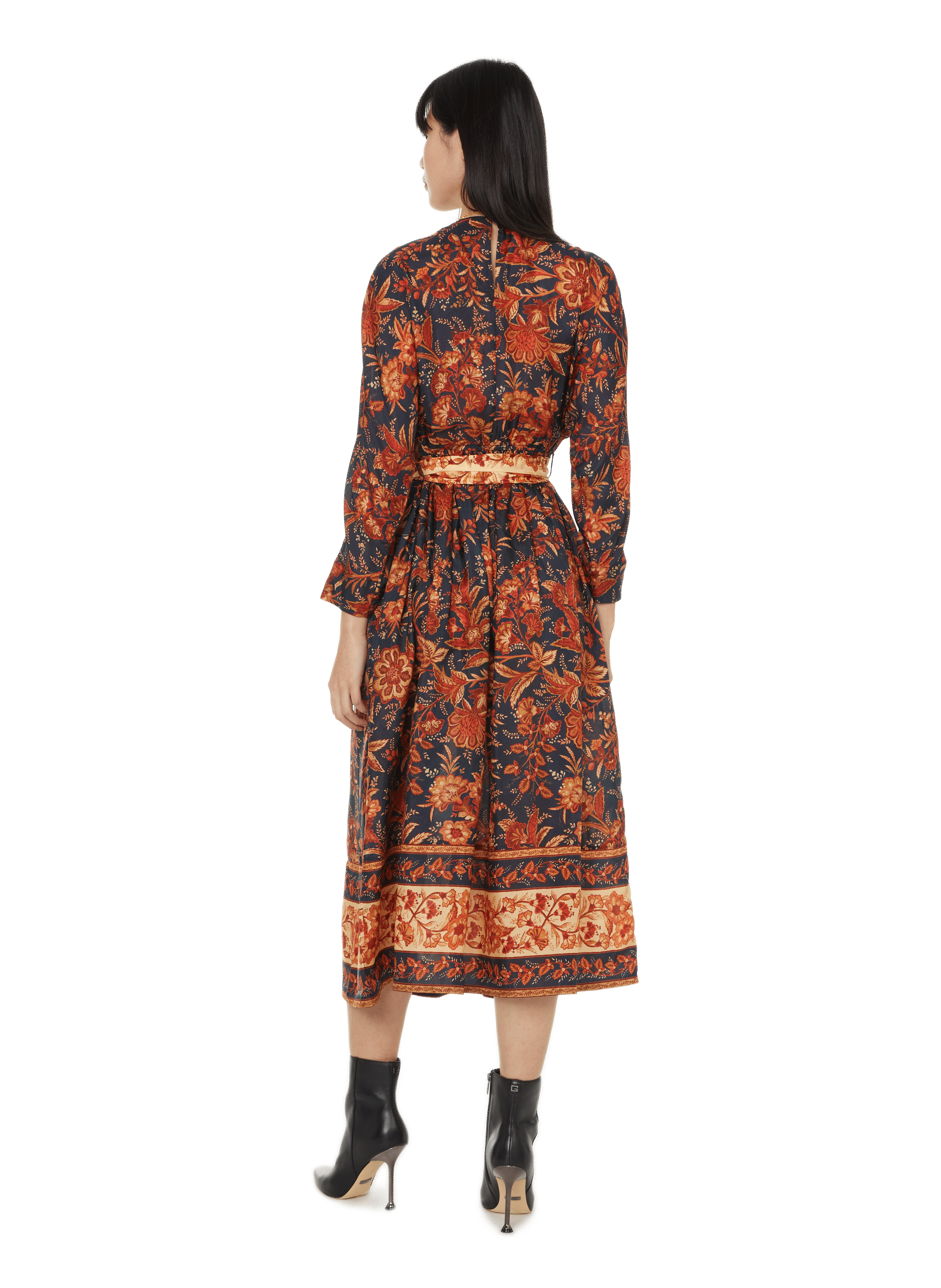 Robe midi à imprimé  ZIMMERMANN Multicolore