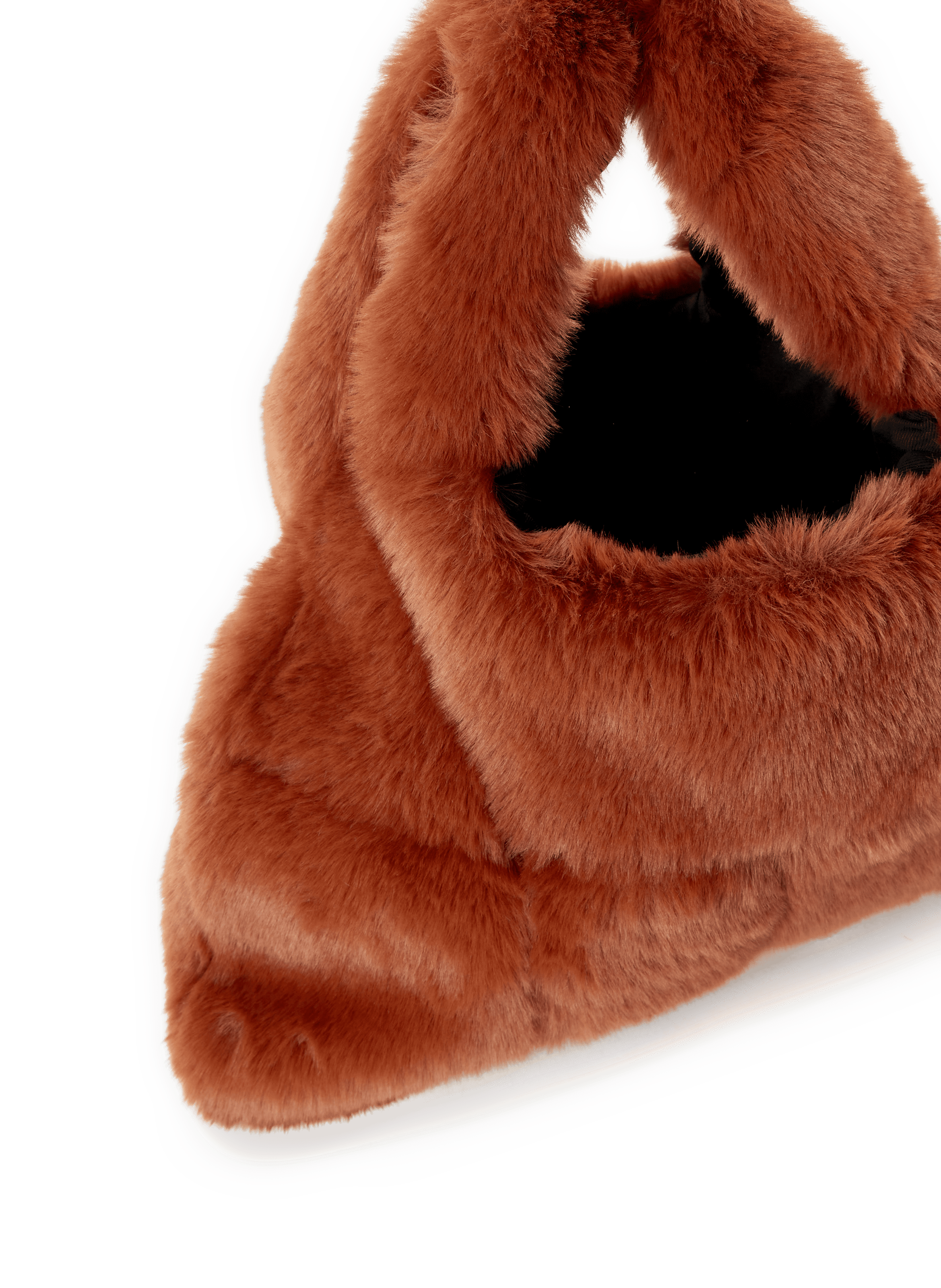 Sac à main en fourrure  AU PRINTEMPS PARIS Marron