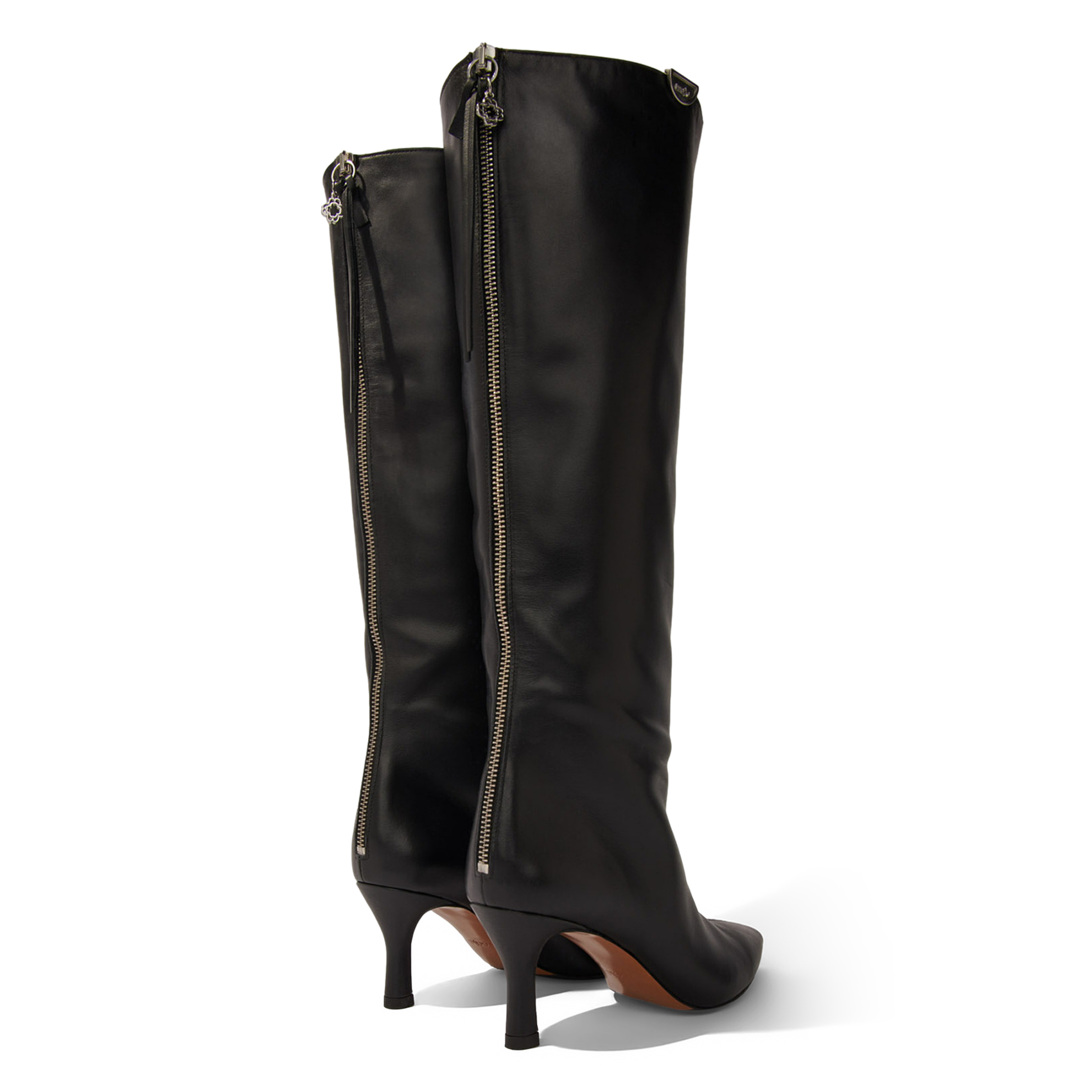 Bottes en cuir MAJE Noir