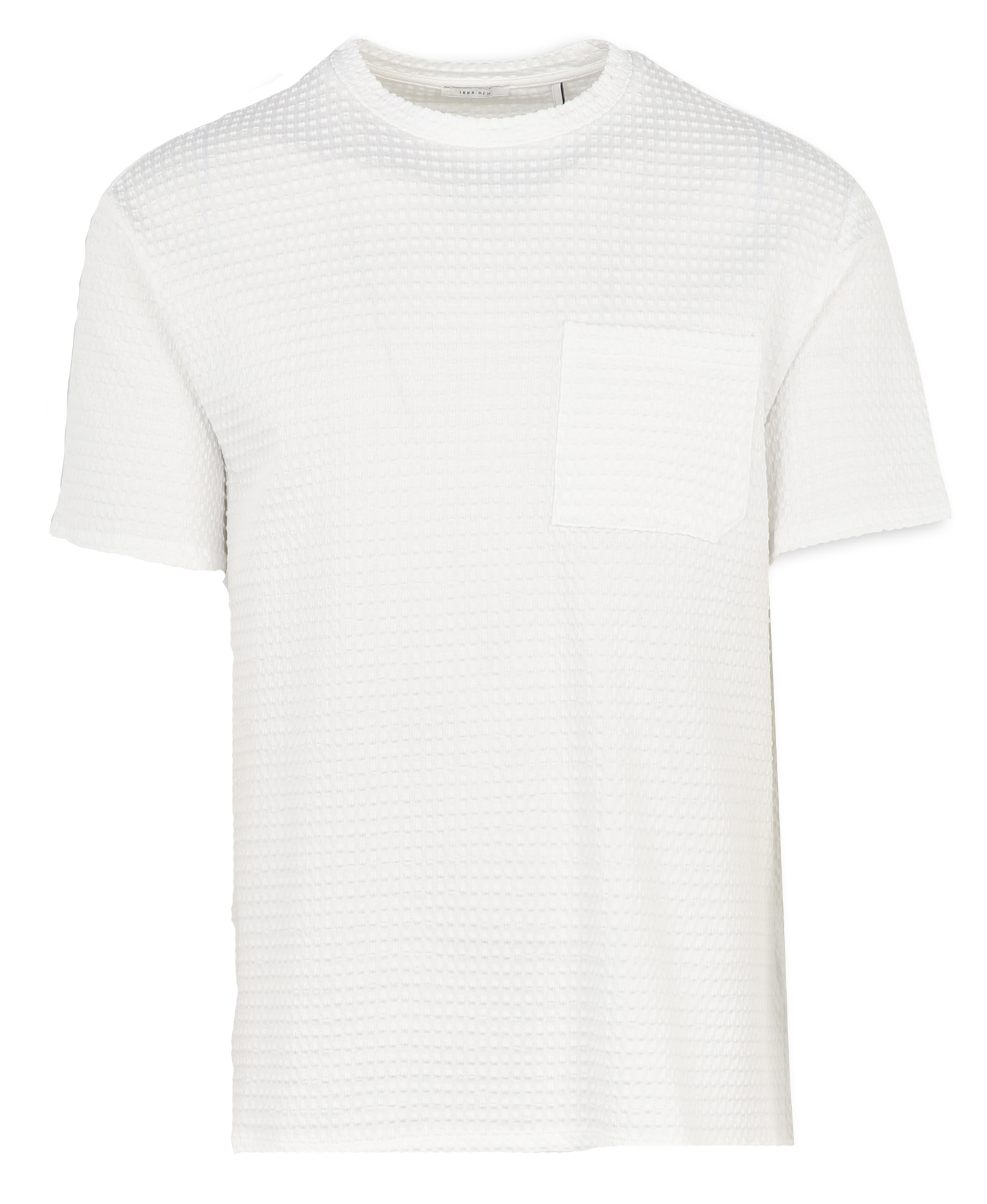 Tee-shirt col rond en coton mélangé IKKS Blanc