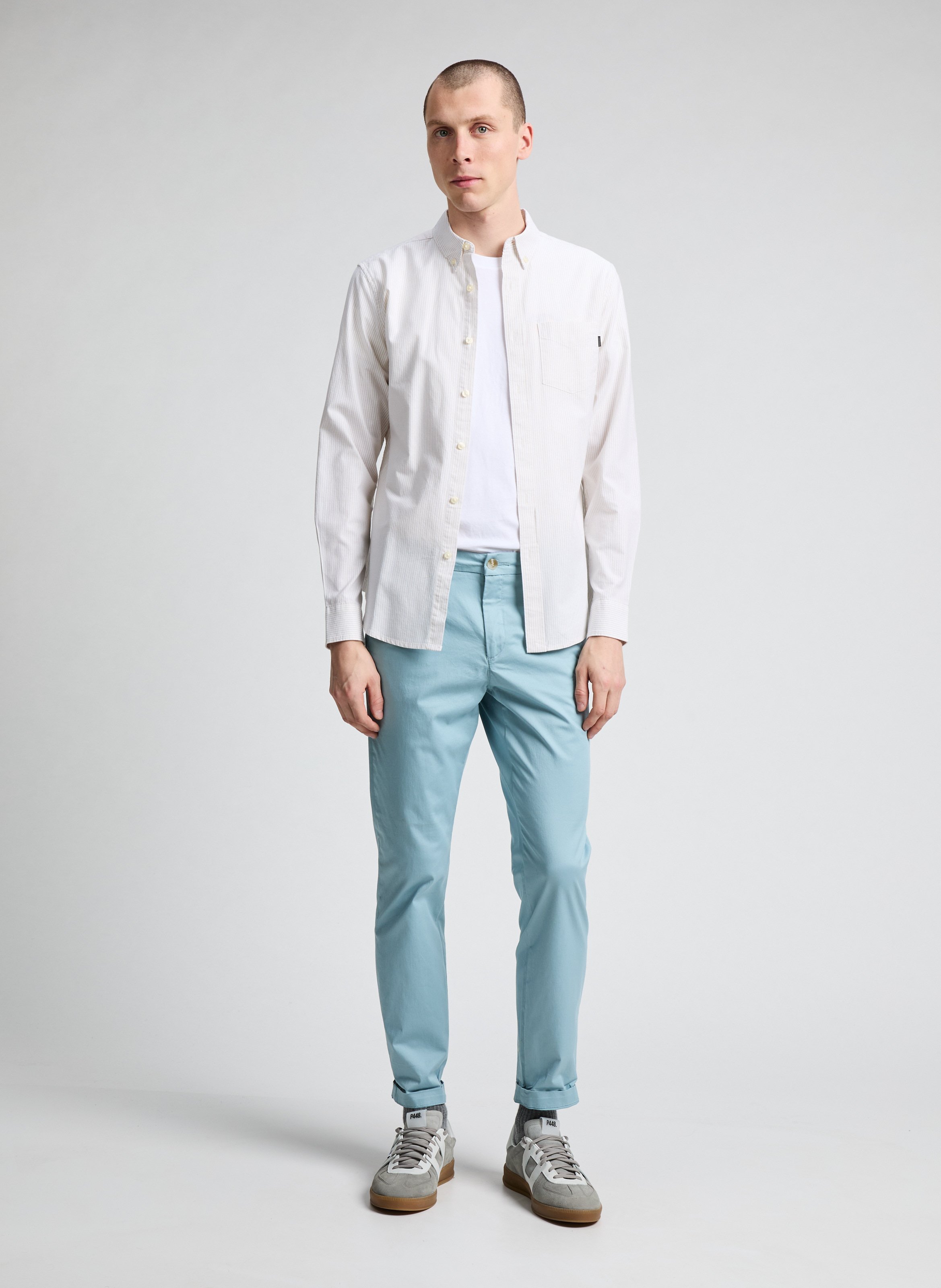 Chemise stretch en coton mélangé DOCKERS Beige