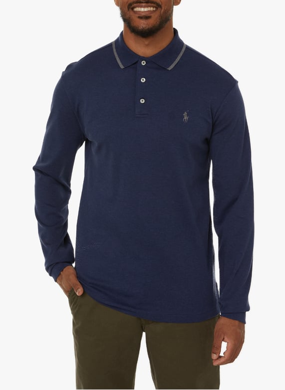 Slim Fit Polo Manches Longues Ralph Lauren Polo Slim Manches