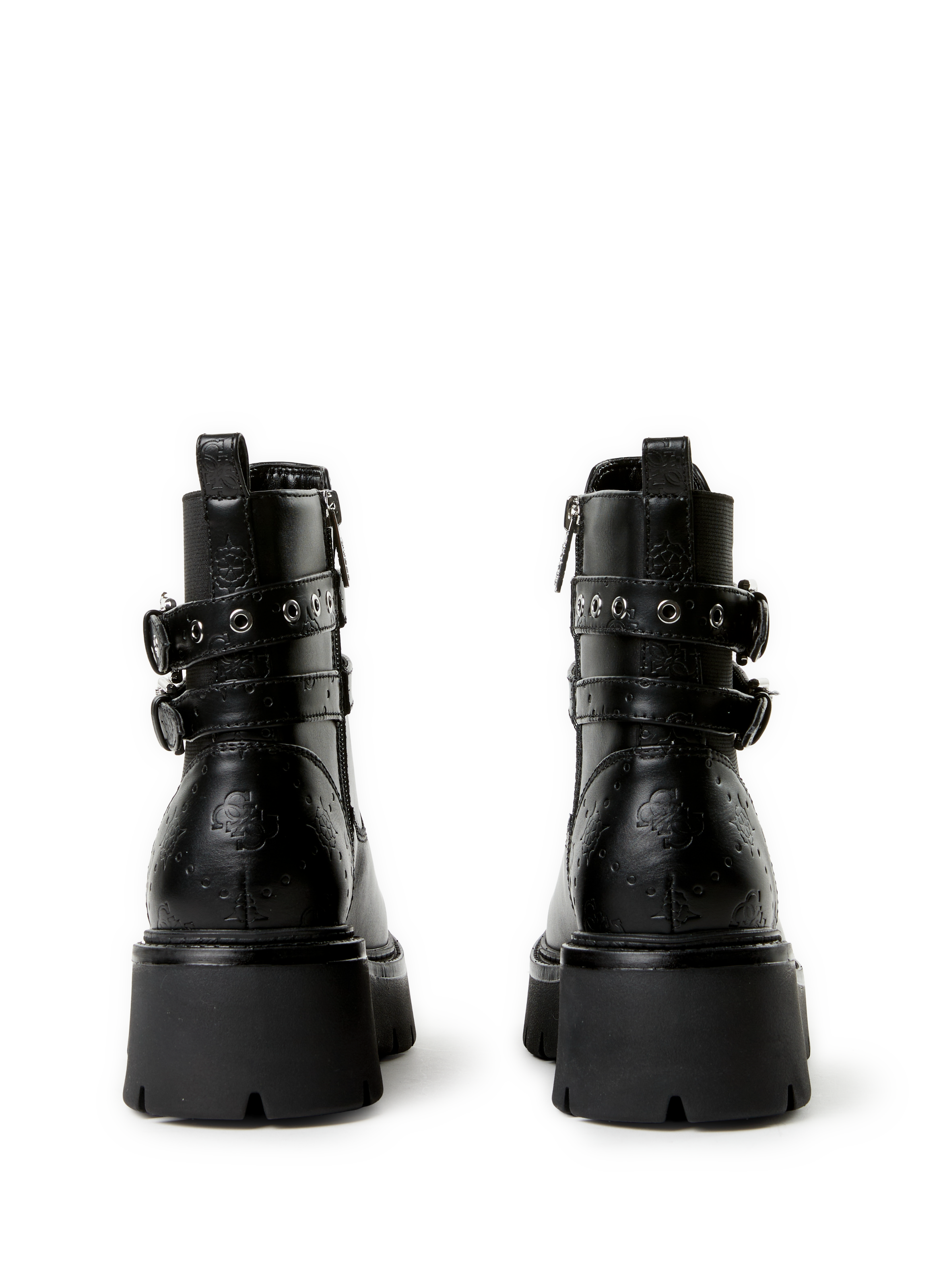 Bottines à motifs GUESS Noir