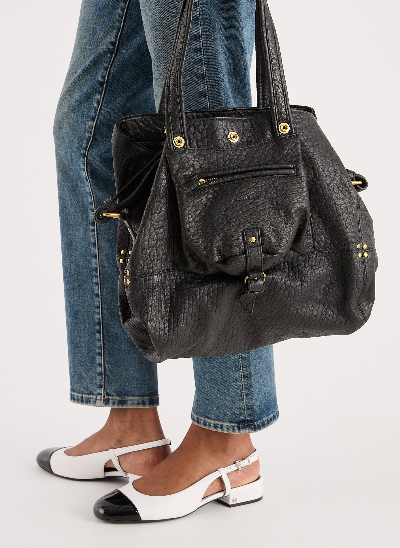 Sac à main Billy M en cuir d&#039;agneau JÉRÔME DREYFUSS Noir