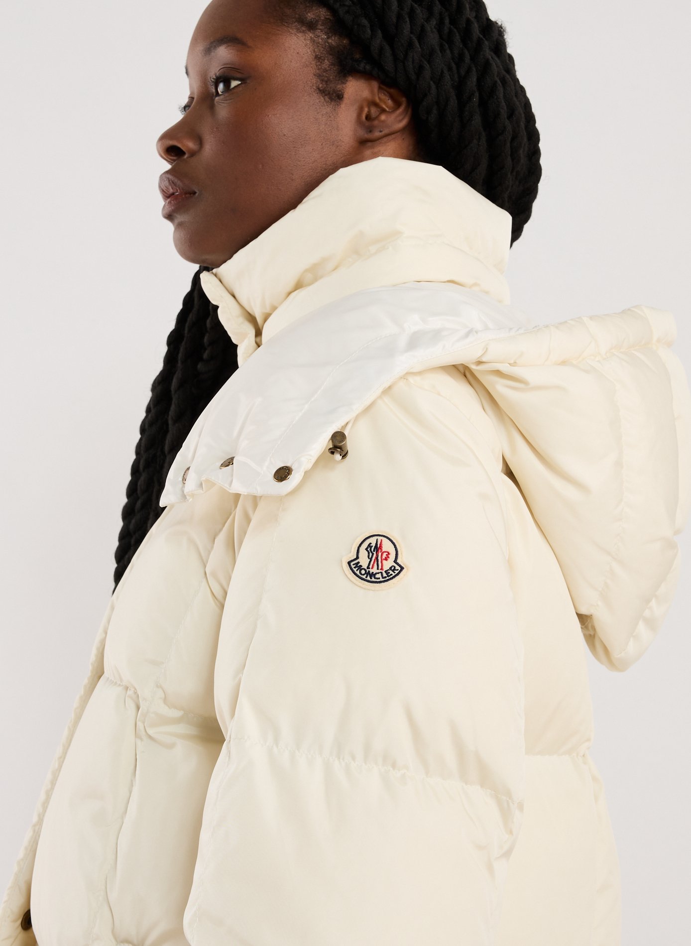 Mid-length down jacket MONCLER White