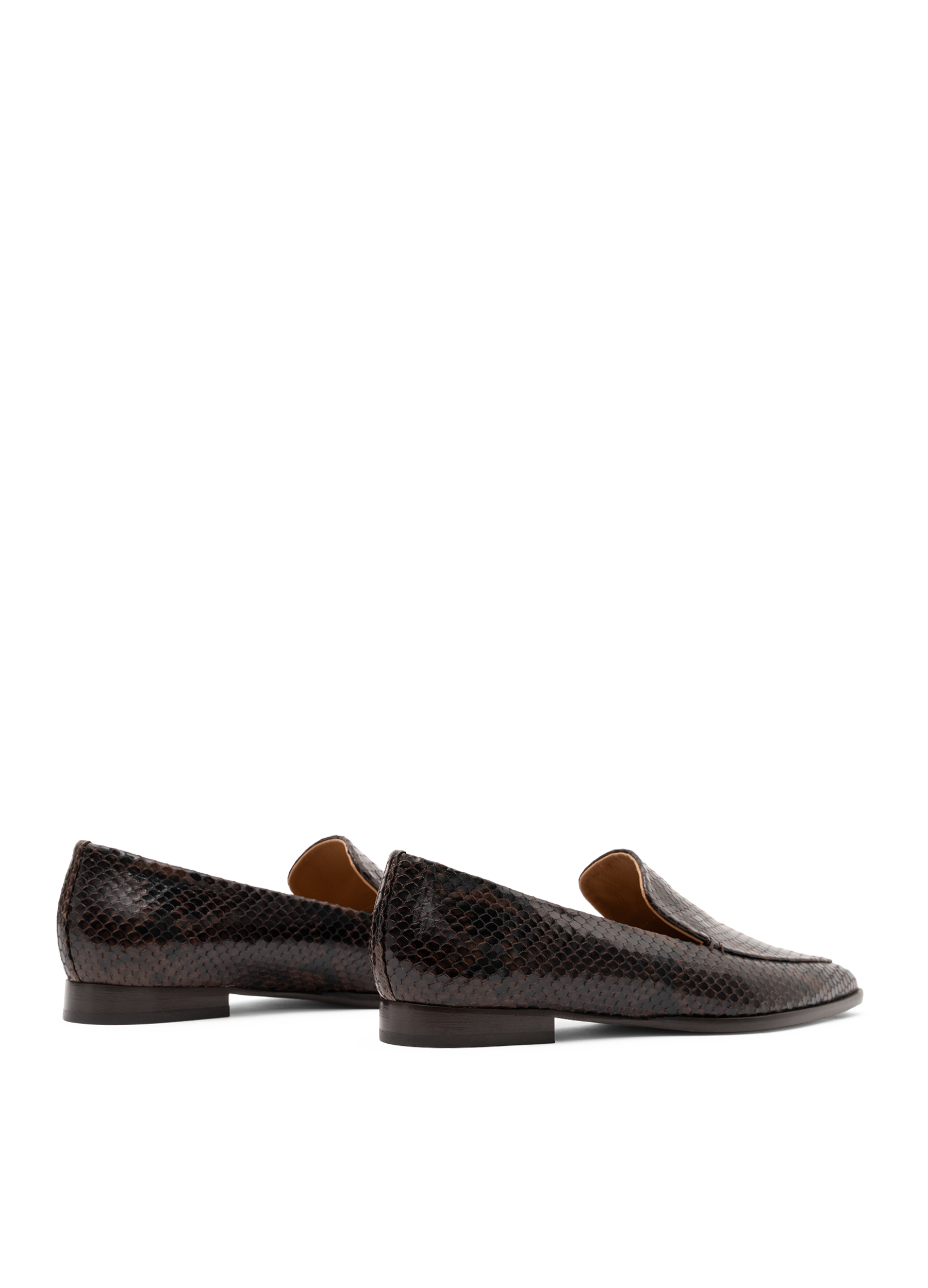 Mocassins douglas en python PARALLELE Marron