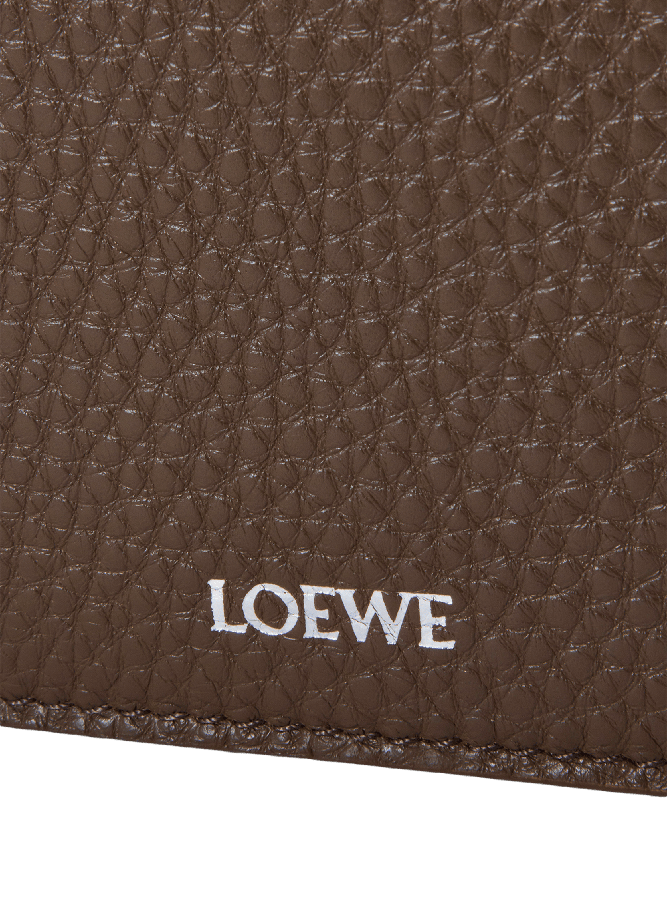 Medium Pebble messenger bag in soft grained calfskin leather LOEWE Brown