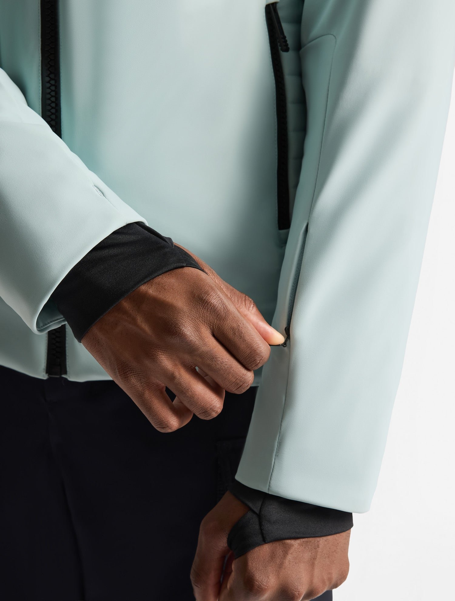 Veste de ski power col montant coupe regular FUSALP Bleu