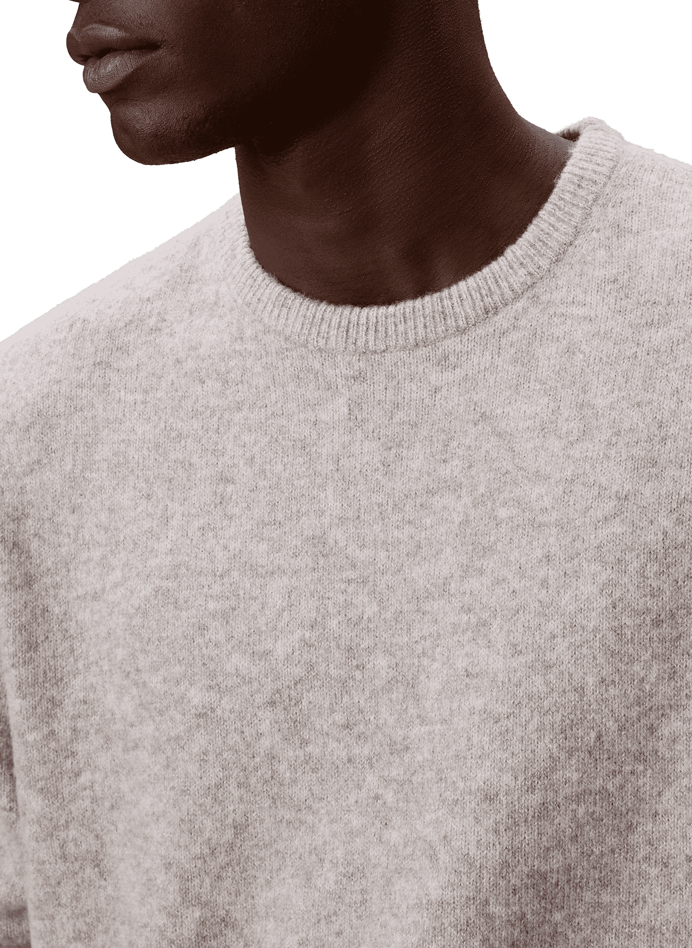 Knitted straight-fit jumper  CALVIN KLEIN Grey