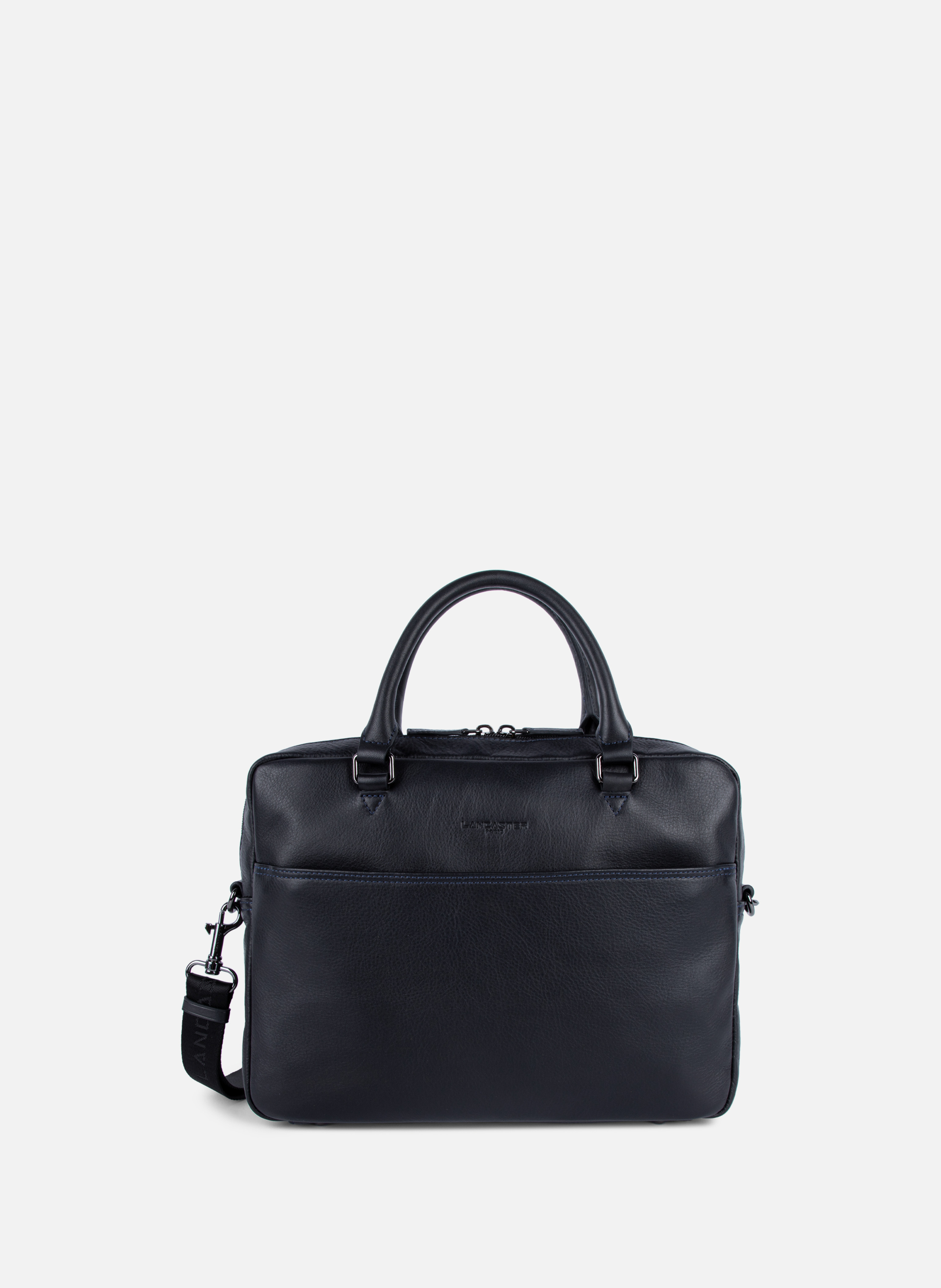 LANCASTER M portfolio document holder bag - Soft Vintage Homme Black