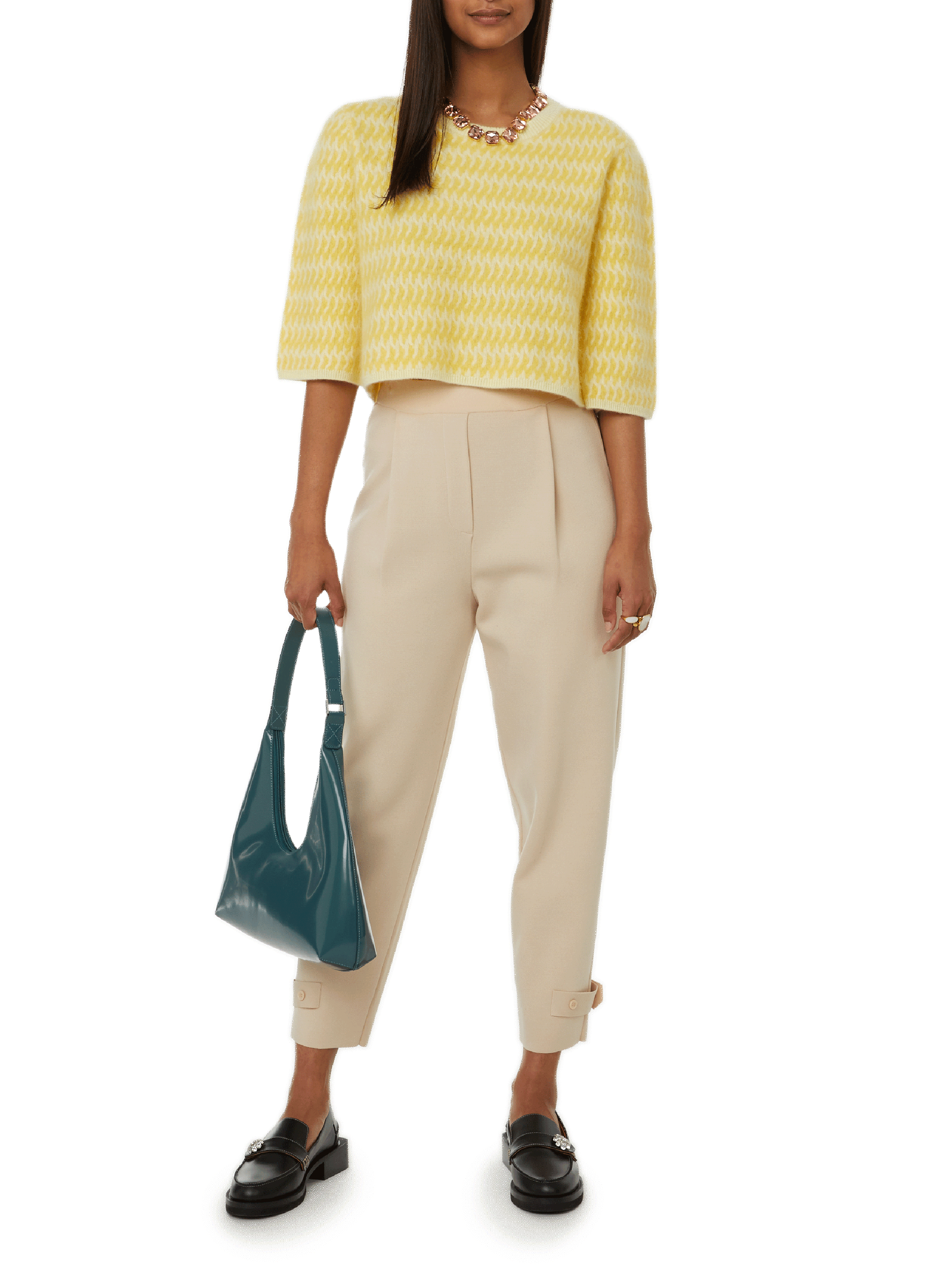 Stainless steel and mother-of-pearl signet ring AU PRINTEMPS PARIS Golden