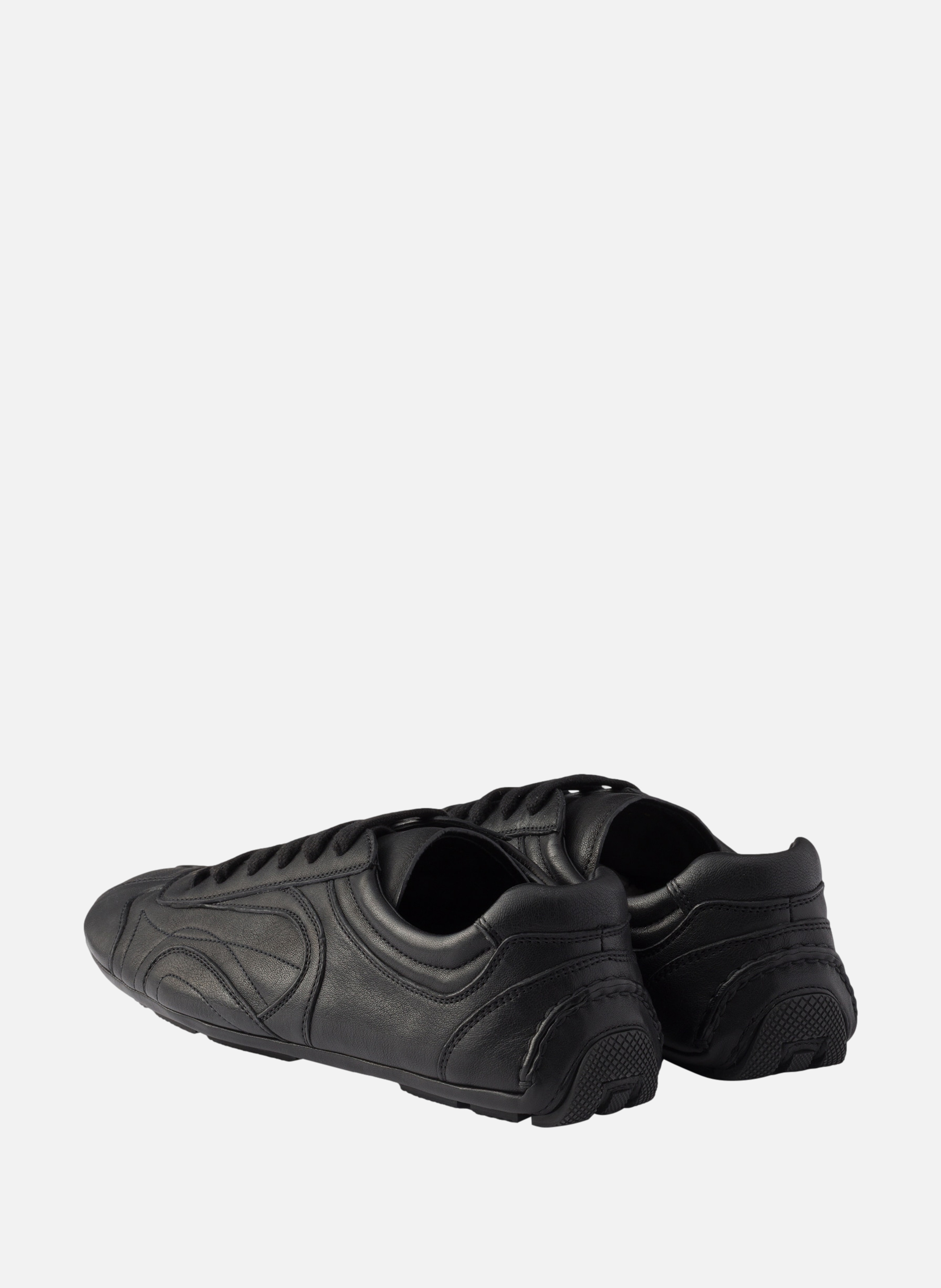 Baskets en cuir nappa montecarlo re-edition 2005 PRADA Noir