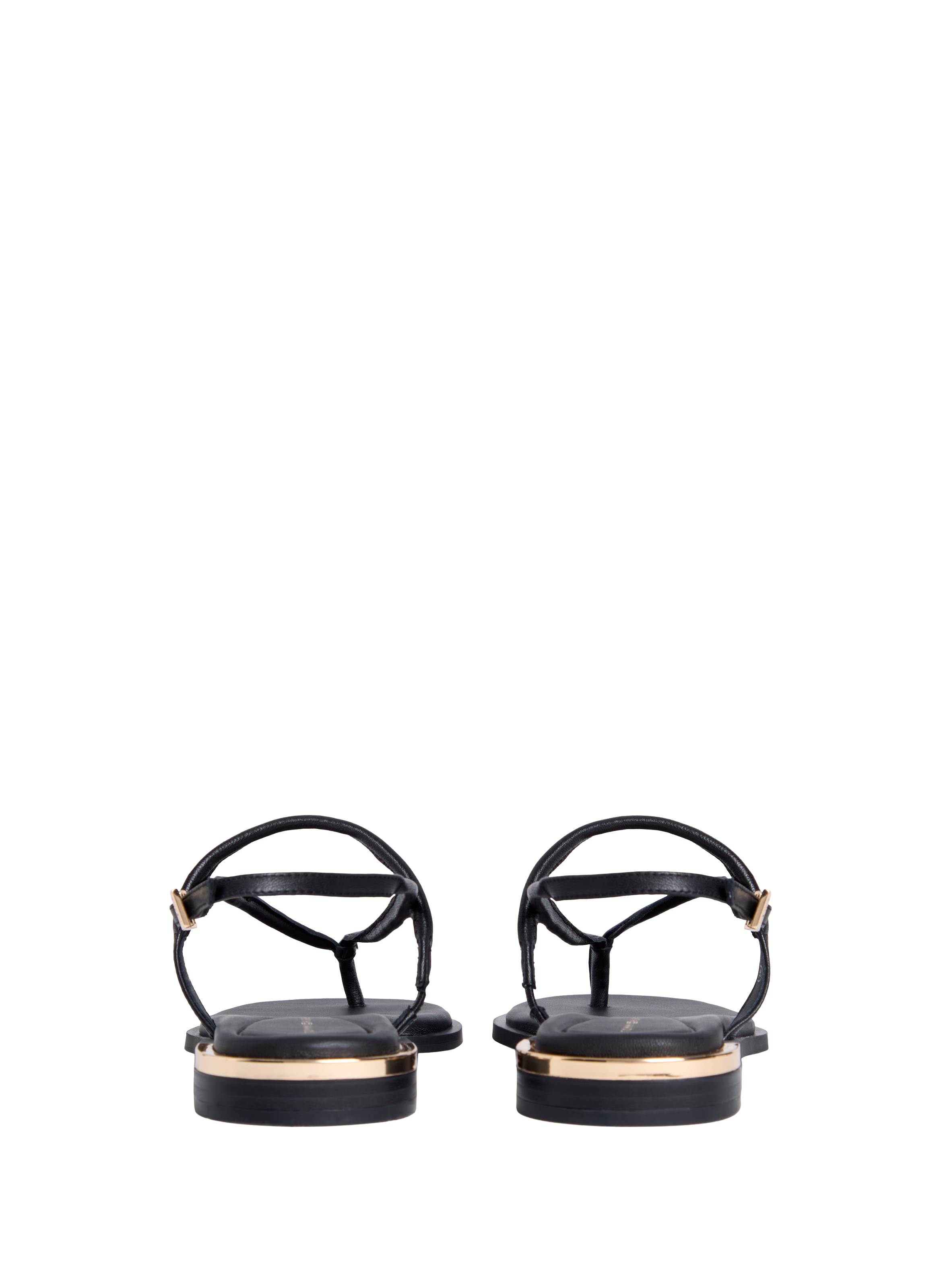 Sandales plates Ilary en cuir TOMMY HILFIGER Noir