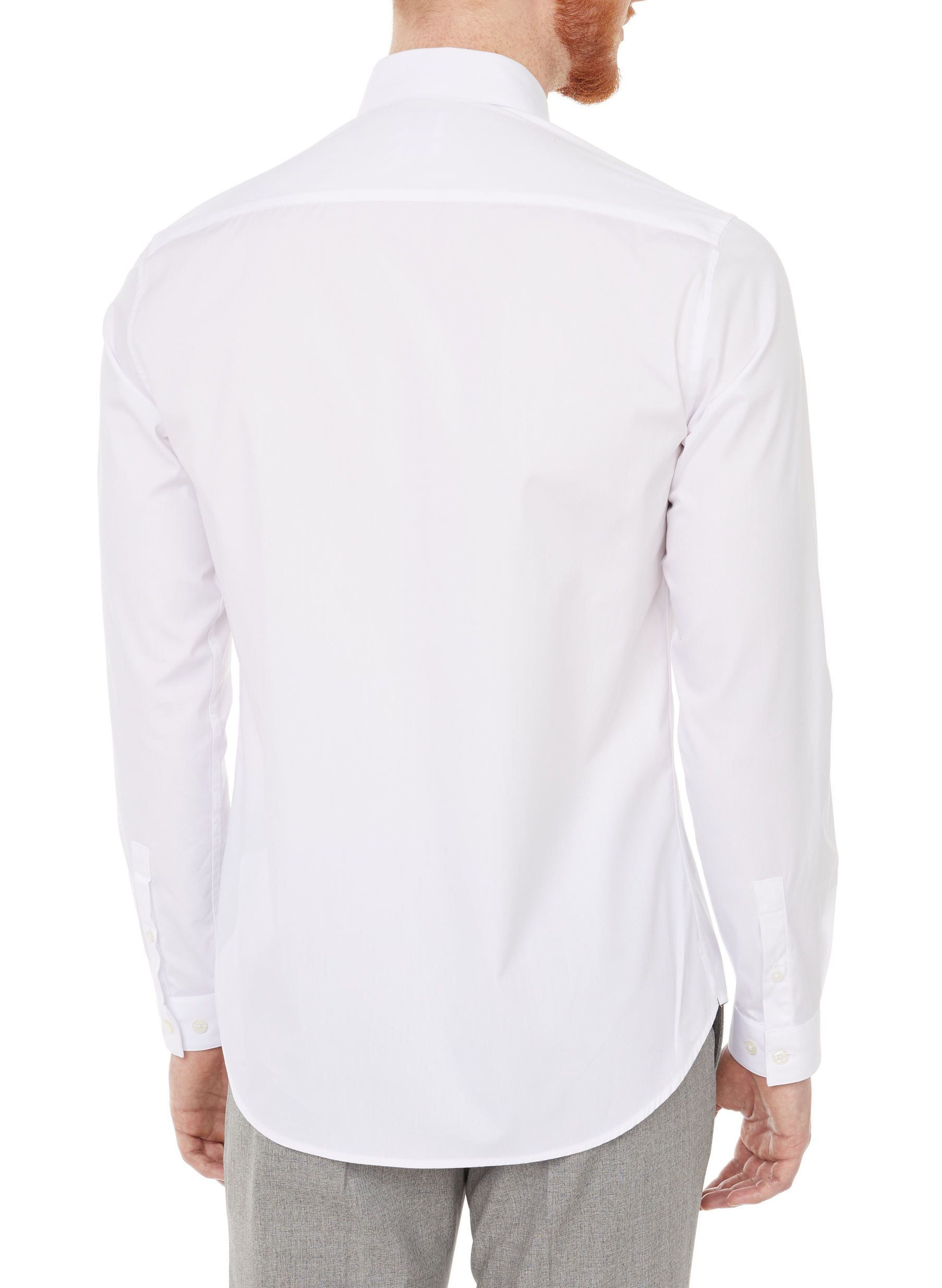 Slim-fit cotton shirt AU PRINTEMPS PARIS White