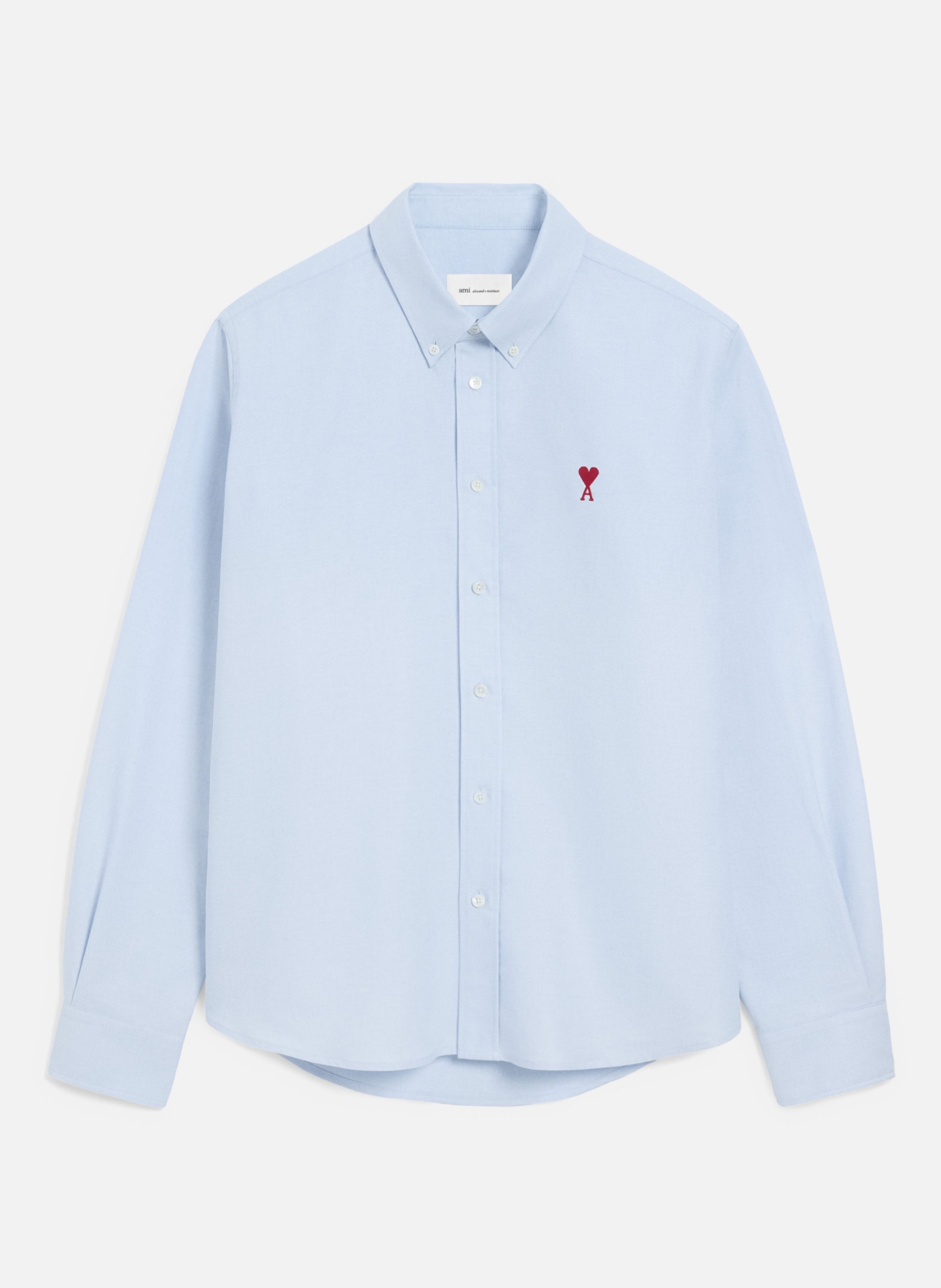 Chemise Col Boutonné Ami de Coeur unisexe AMI PARIS Bleu