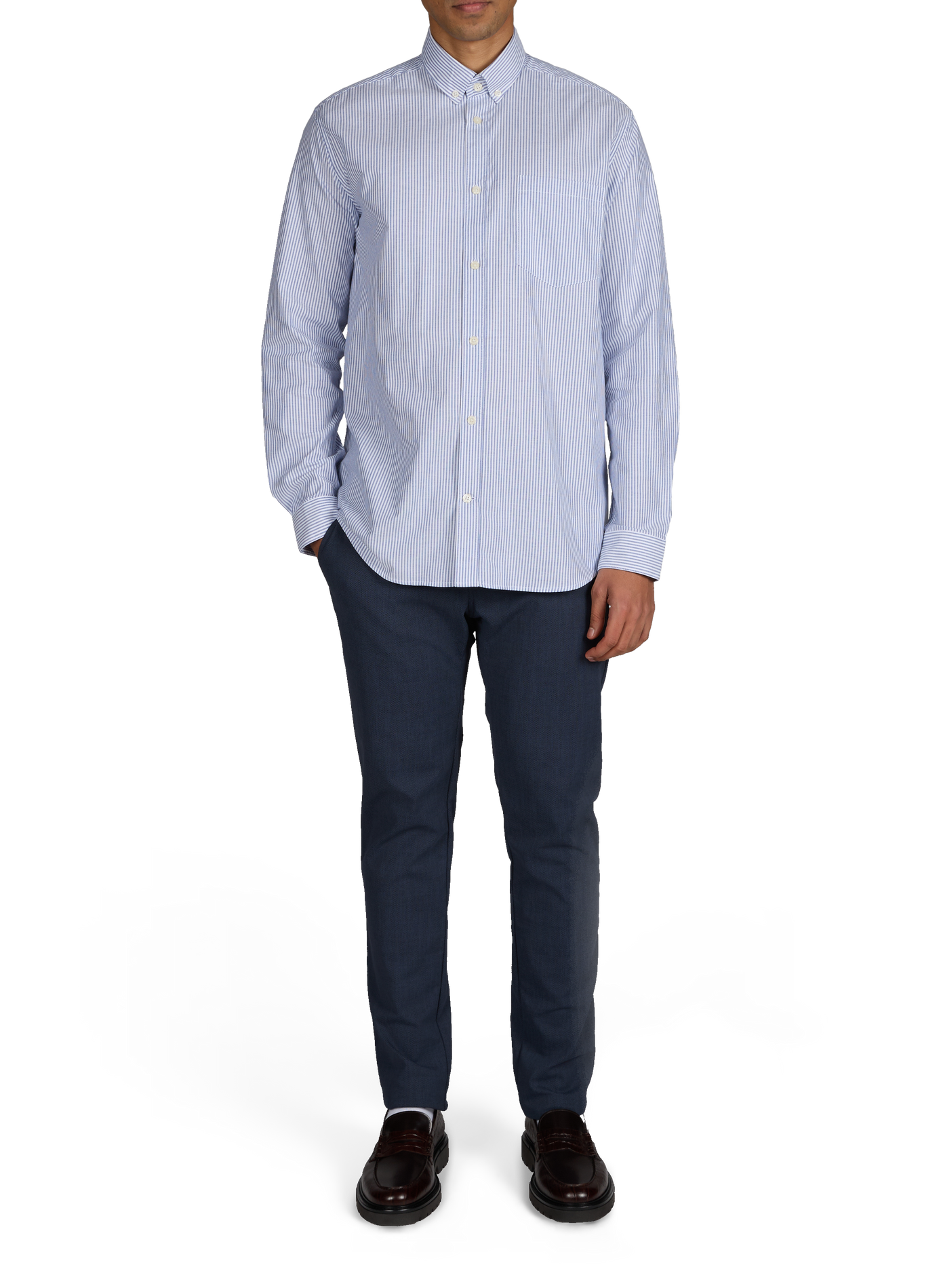 Straight shirt Hoxray-D in cotton AU PRINTEMPS PARIS Blue