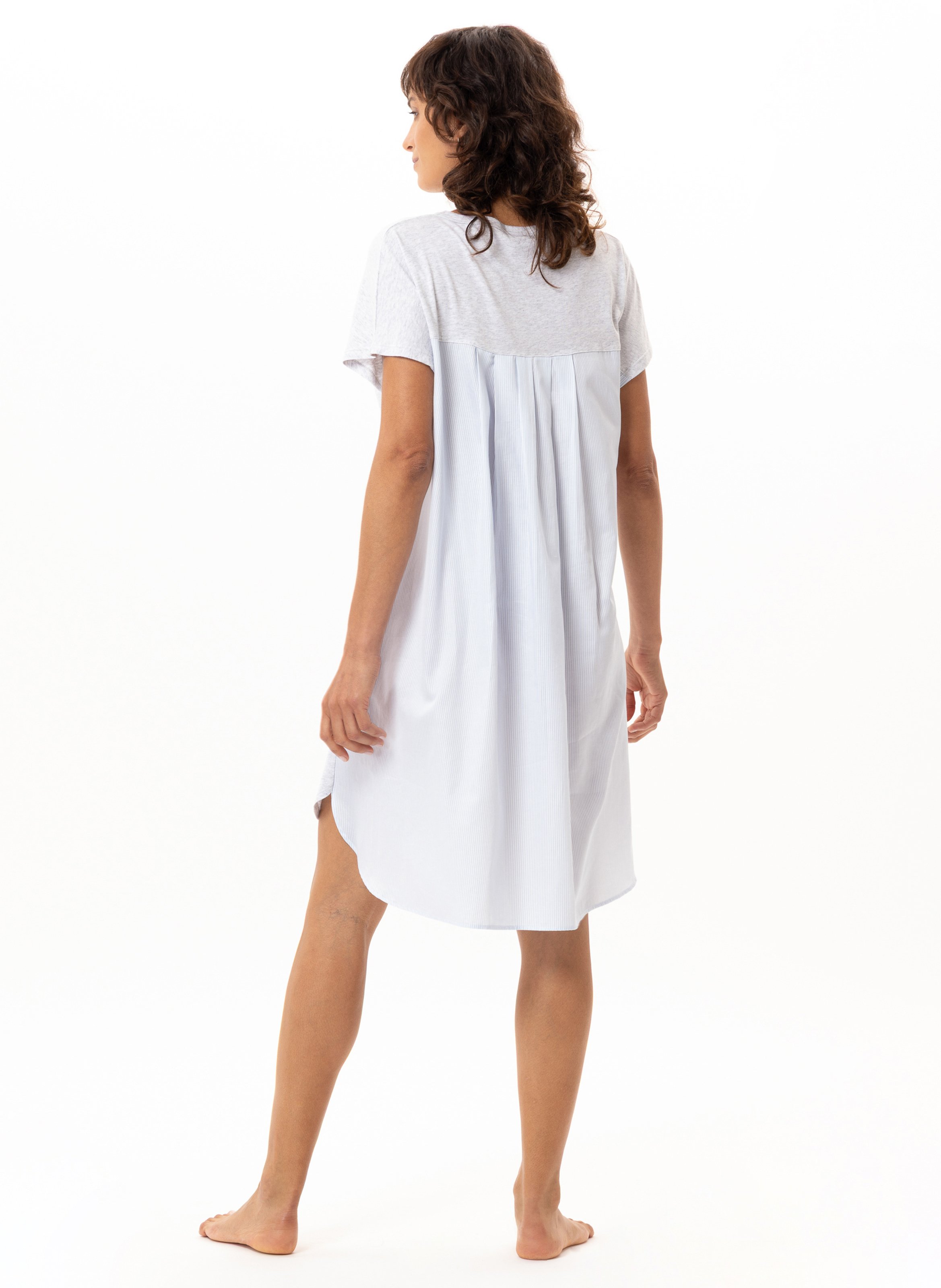 Chemise de nuit en coton modal amy 201 LE CHAT Multicolore