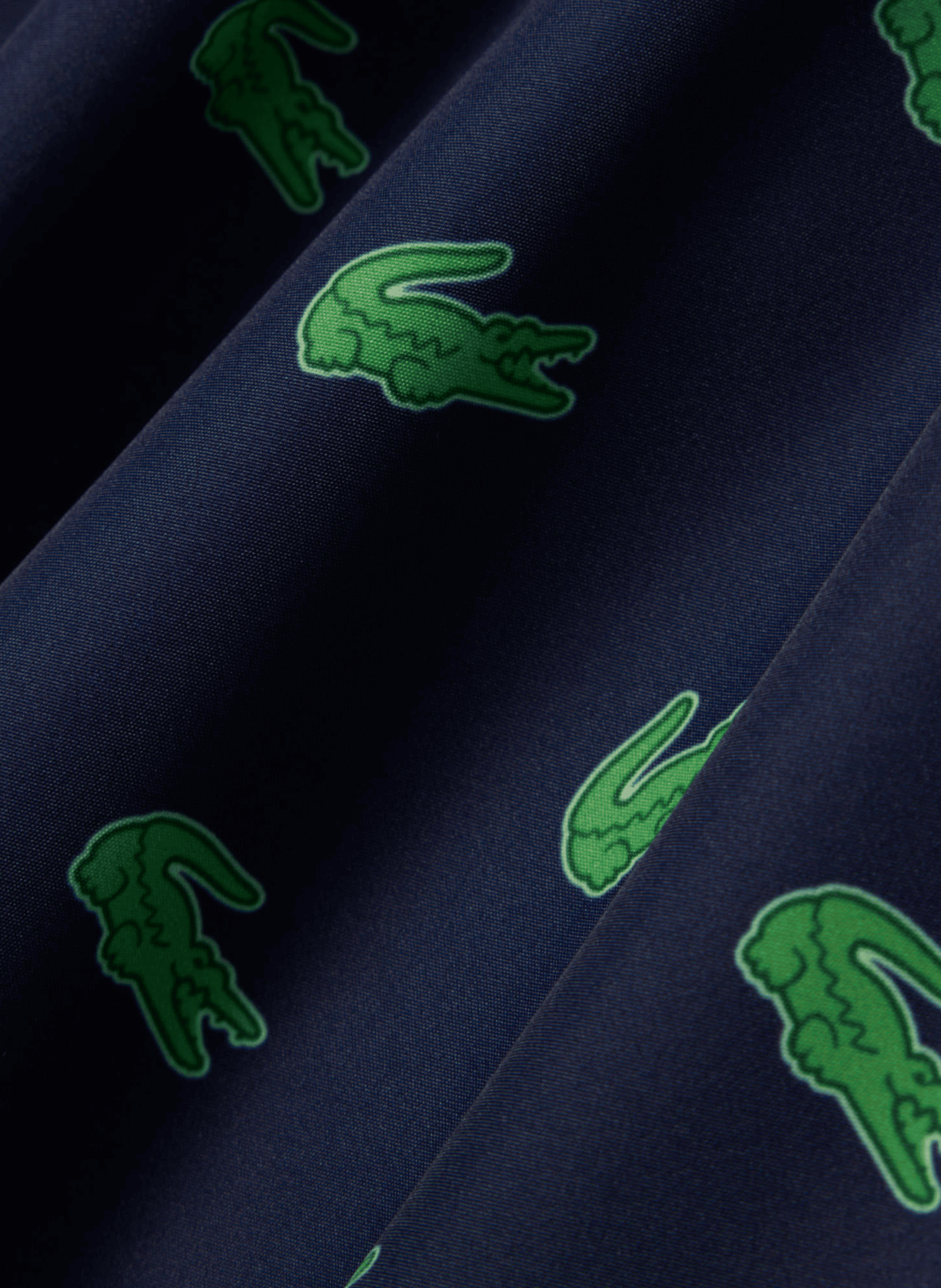 Short de bain mi-long imprimé crocodile LACOSTE Bleu