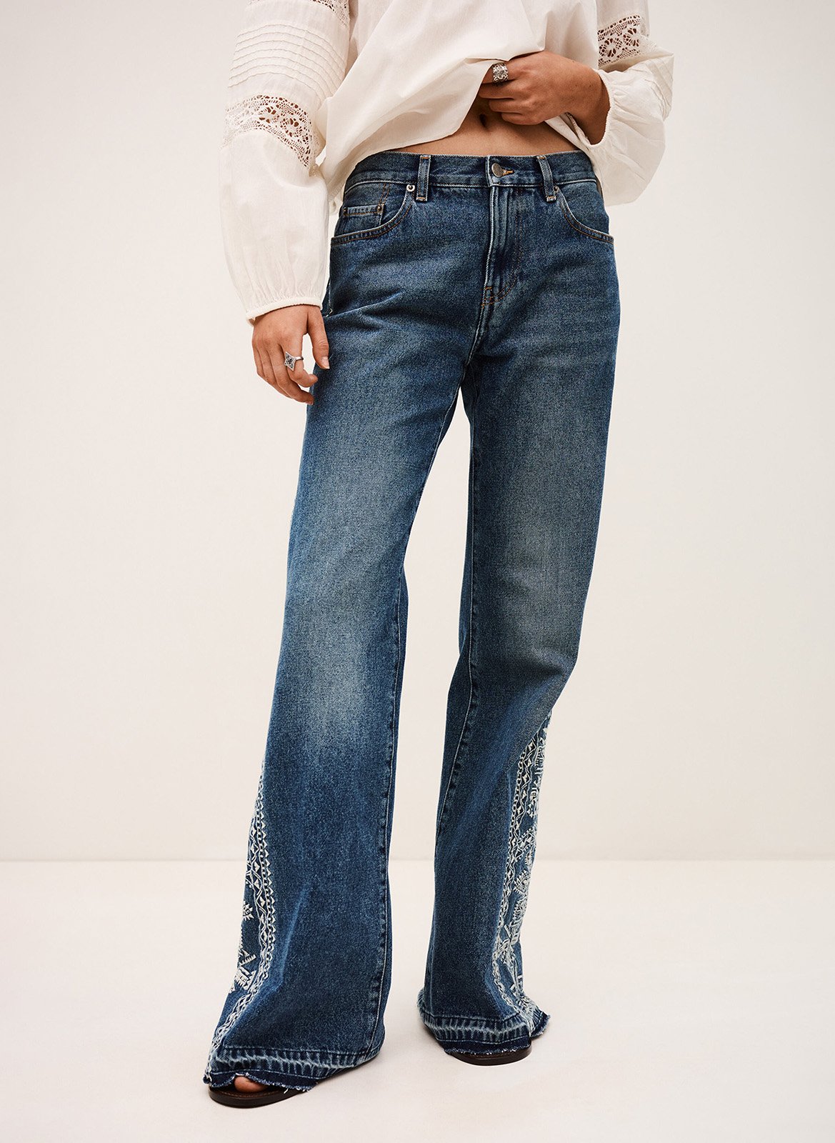 Jean bootcut en coton vivy BA&SH Bleu