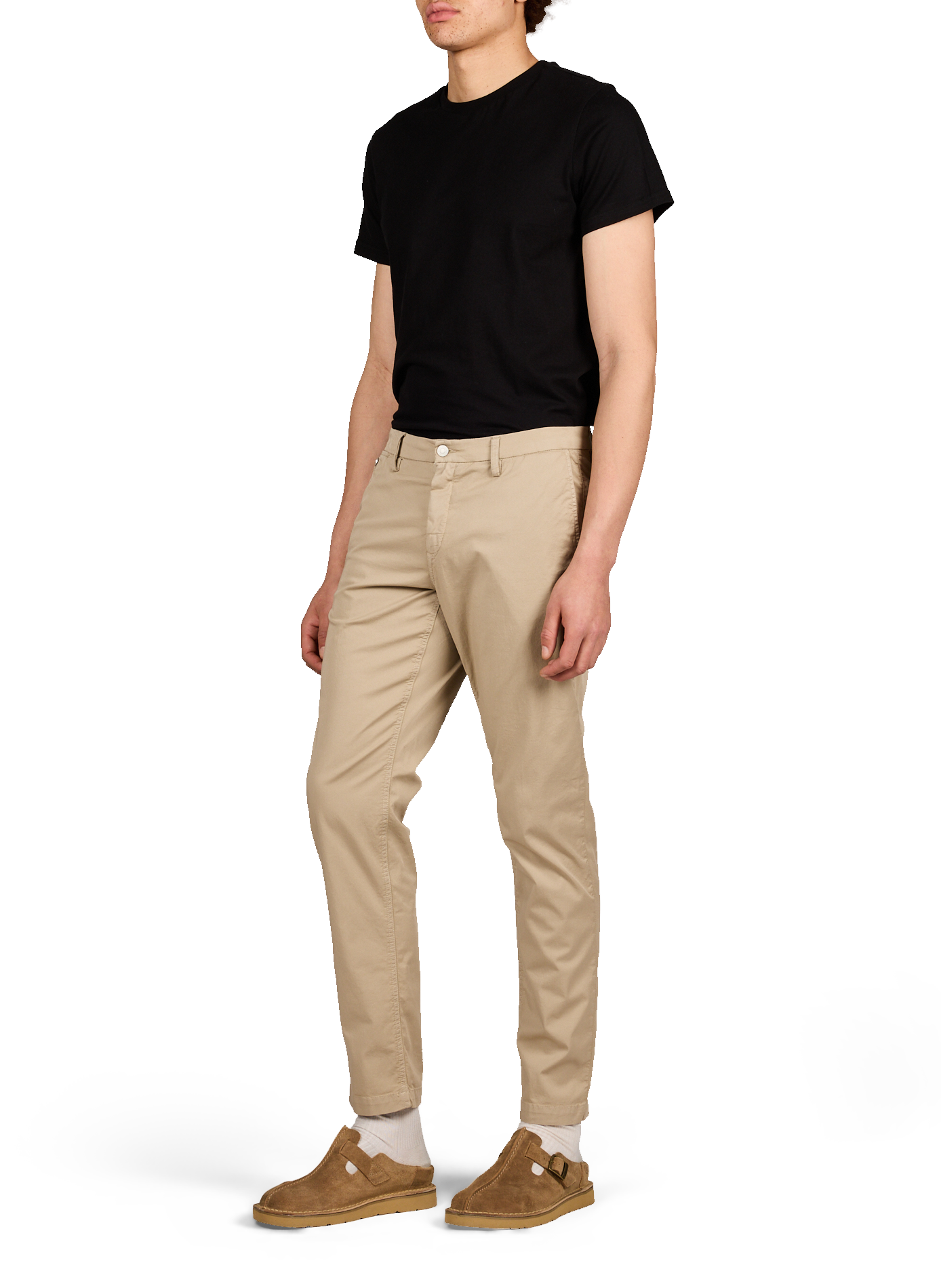 Pantalon uni en coton mélangé REPLAY Orange