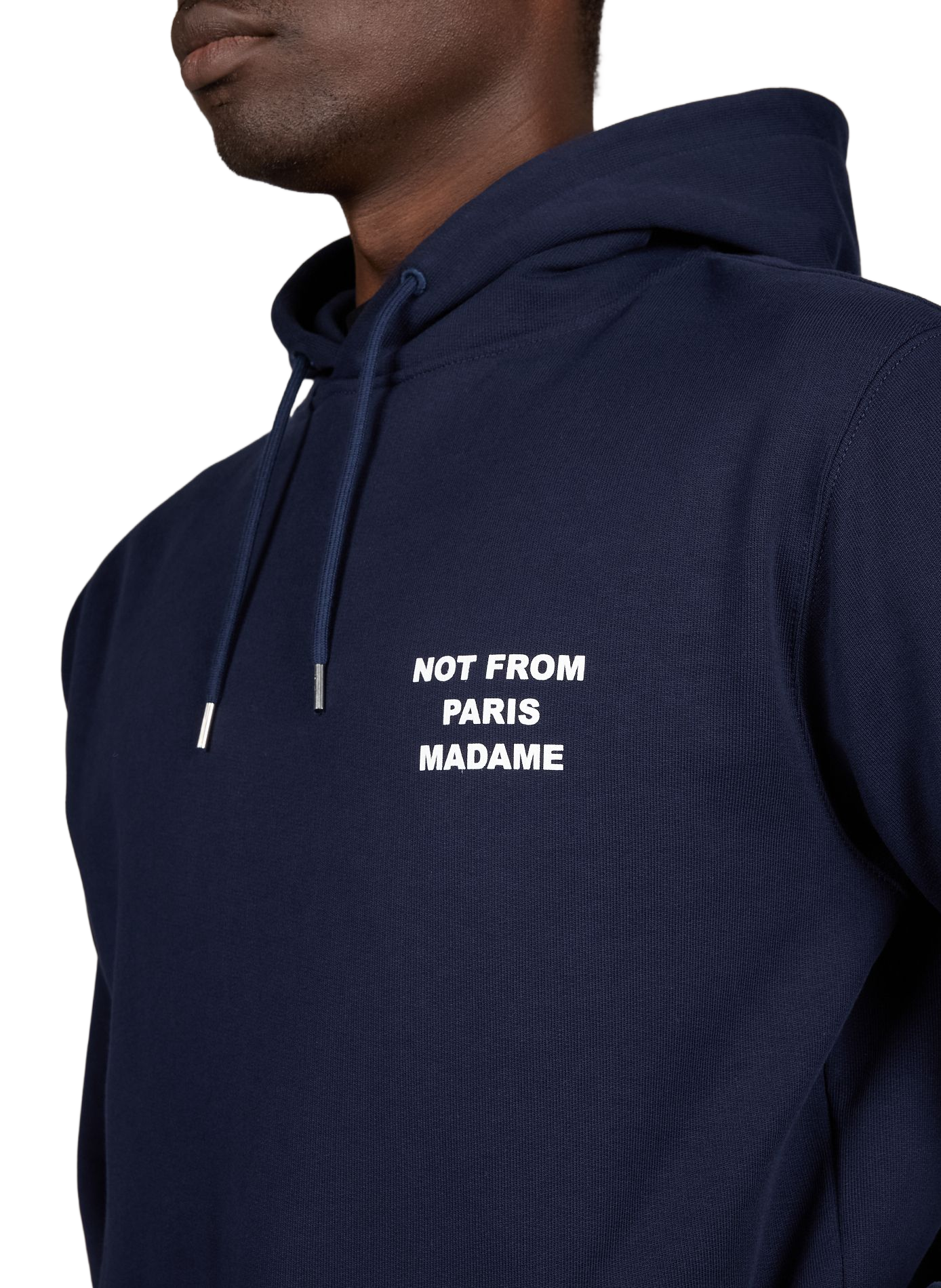 Sweat à capuche en coton DROLE DE MONSIEUR Bleu