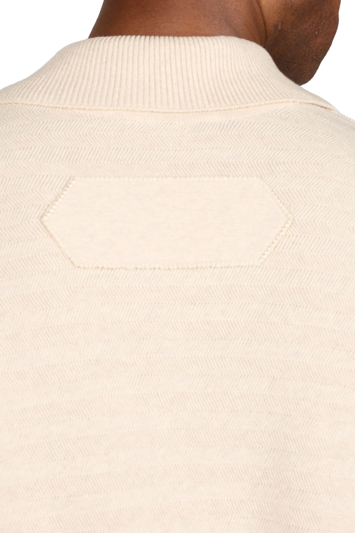 Polo manches courtes maille chevron en coton et soie JACQUEMUS Beige