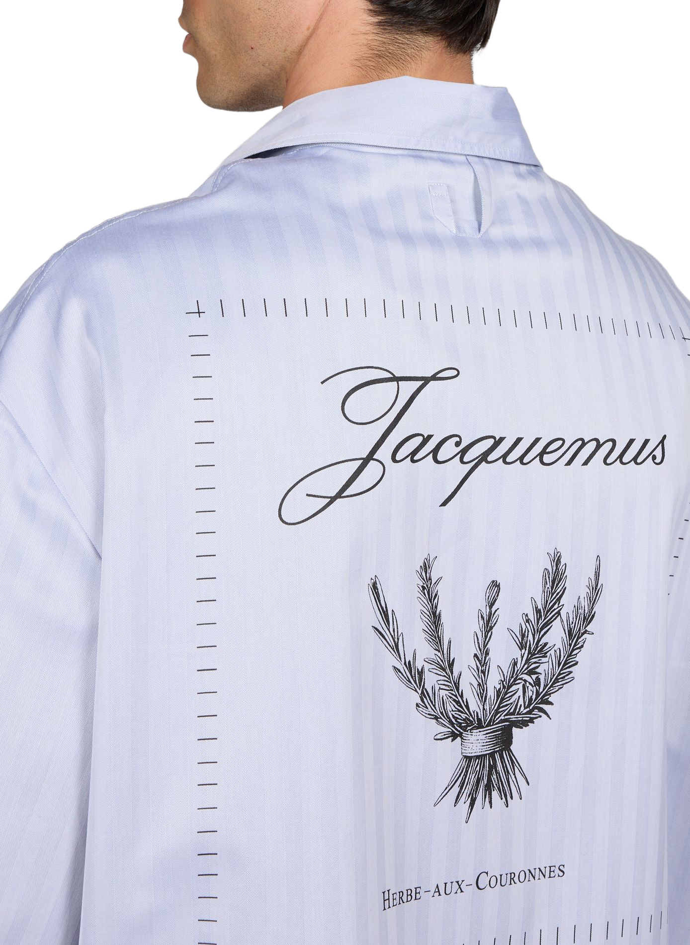 The striped cotton Cardigan shirt JACQUEMUS Blue