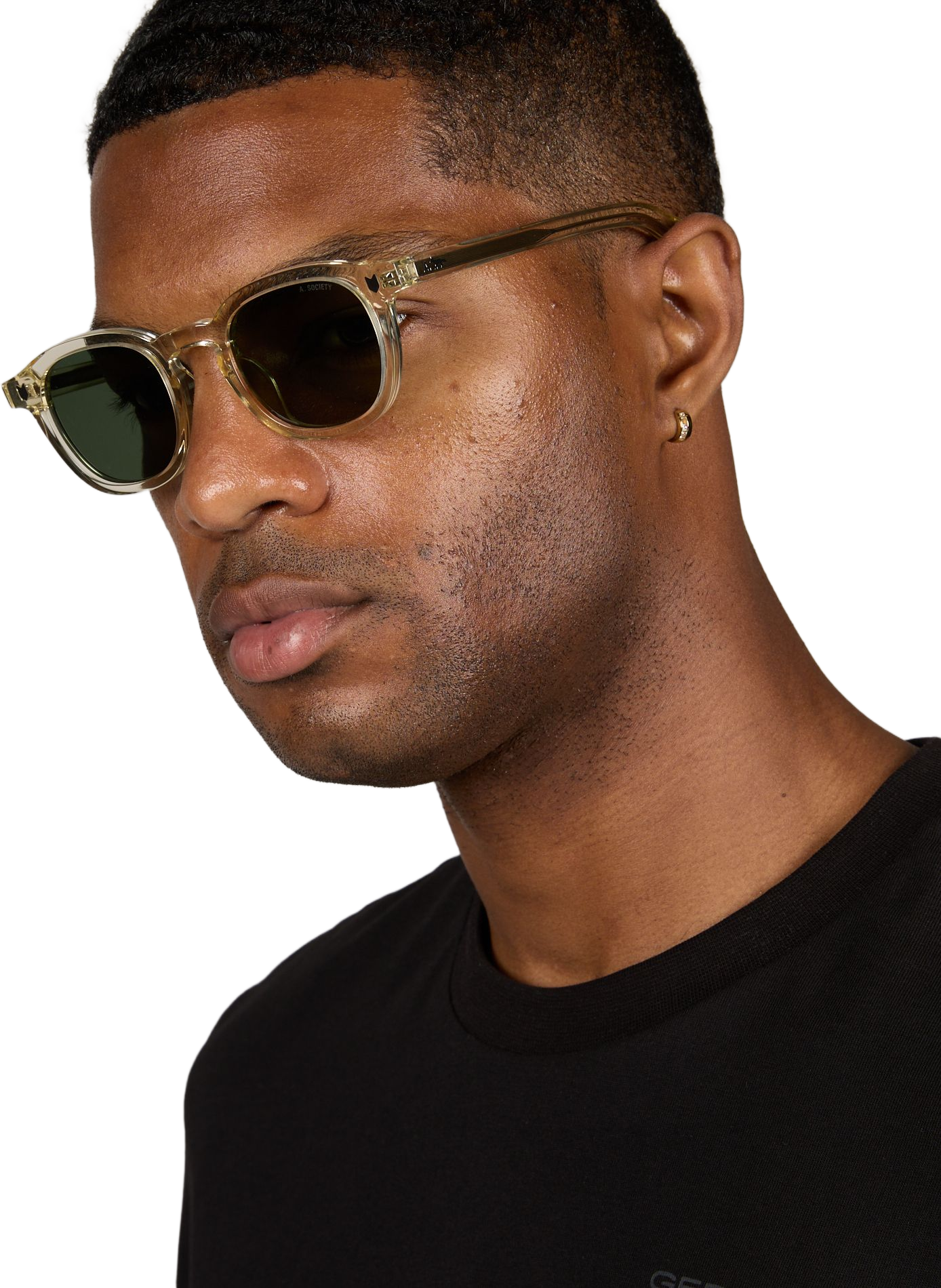 Lunettes de soleil transparentes Camille MAISON KITSUNÉ Vert