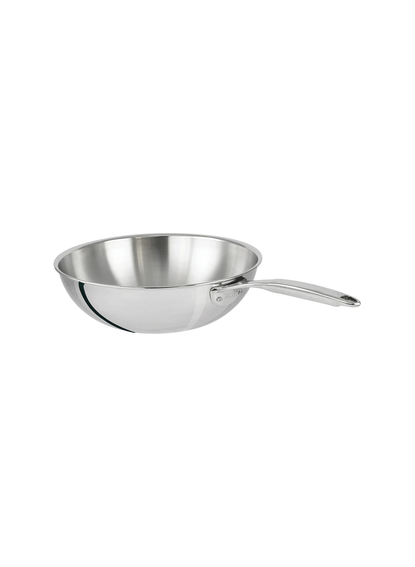 Wok Castel'Pro en inox CRISTEL Gris