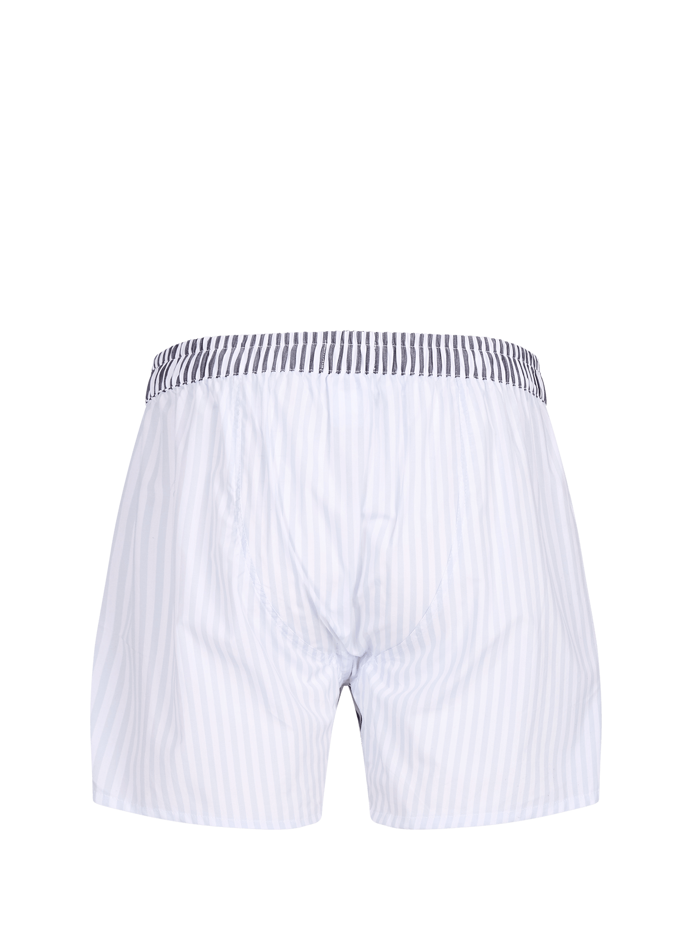 Striped cotton poplin boxers EDEN PARK Blue