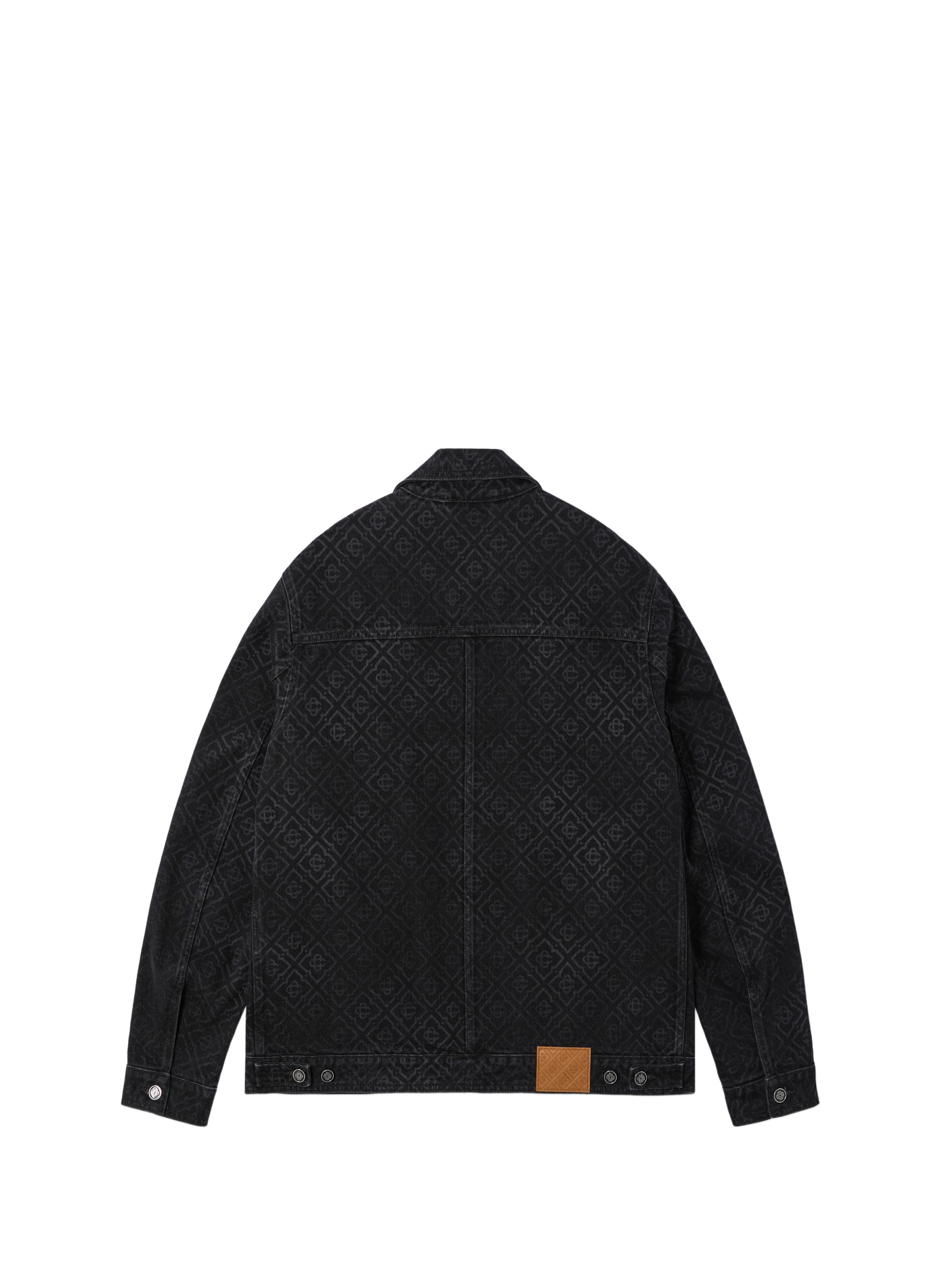 Veste à monogramme en denim de coton CASABLANCA PARIS Noir