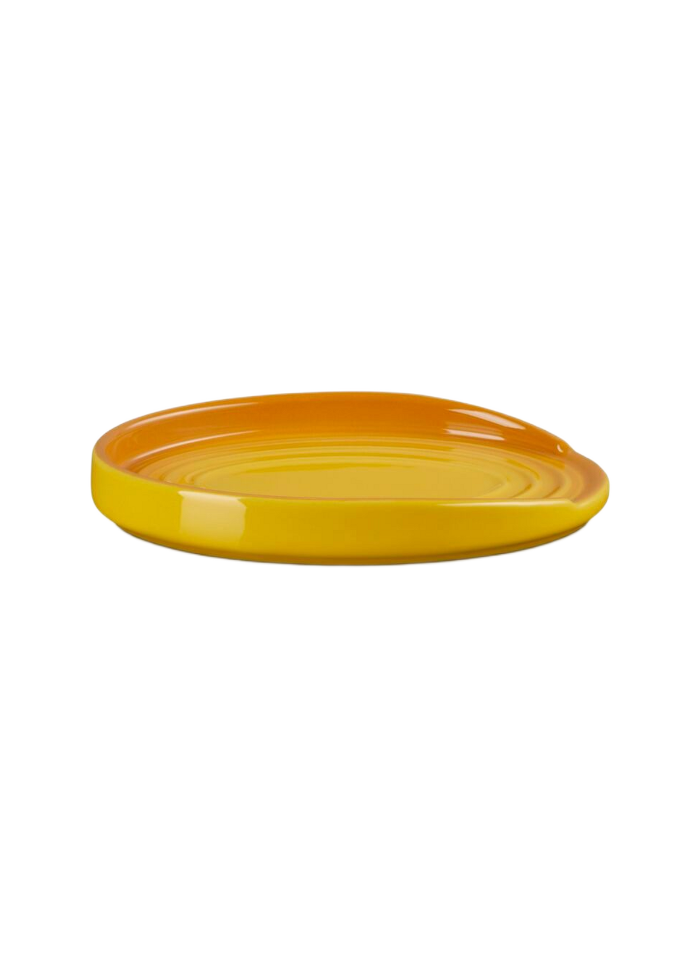 Löffelablage aus Keramik in ovaler Form LE CREUSET Gelb