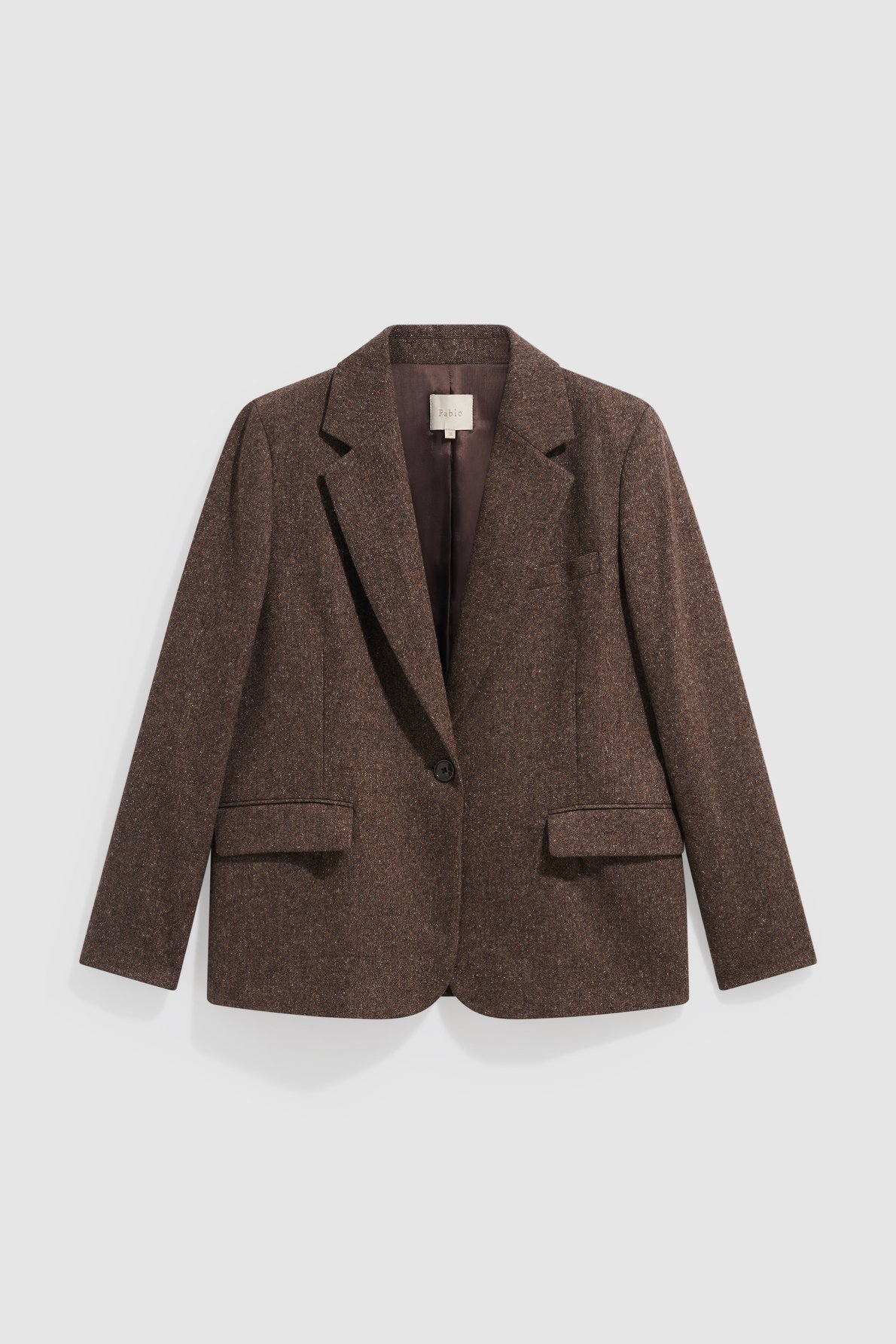 Blazer chiné - jeane PABLO Marron