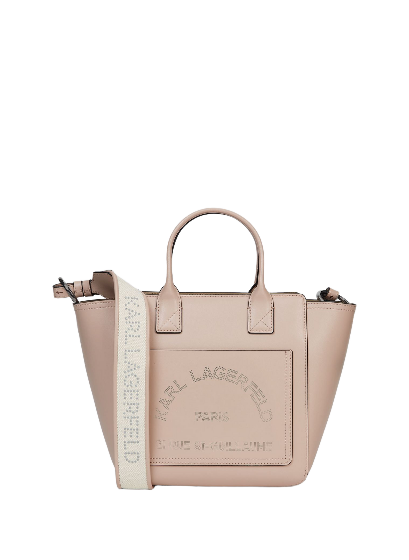 Sac cabas K/Daily avec sangle amovible en cuir KARL LAGERFELD Rose
