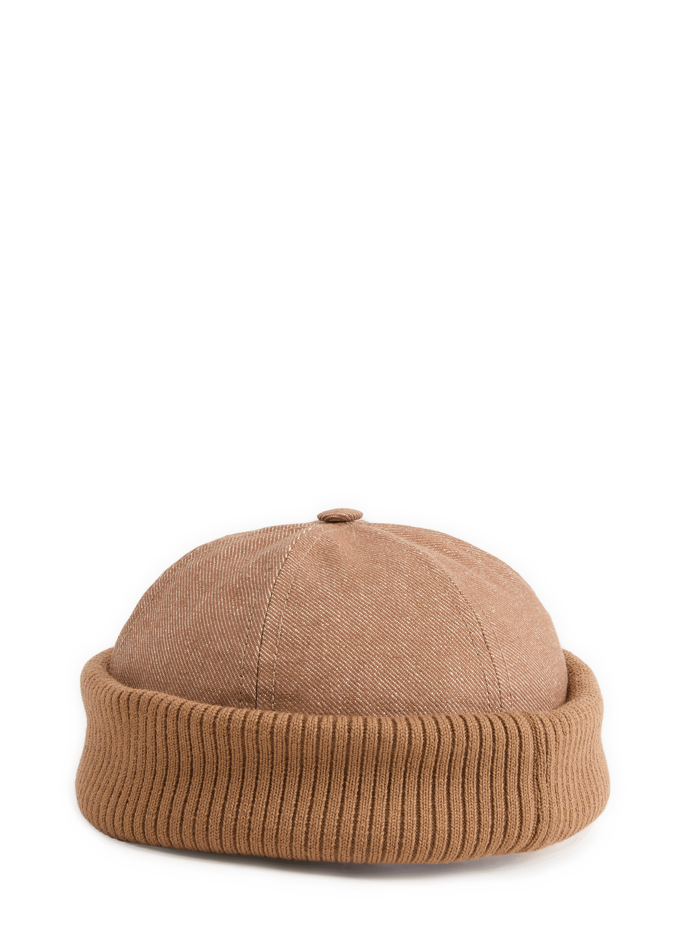 Cotton blend hat BETON CIRE Brown