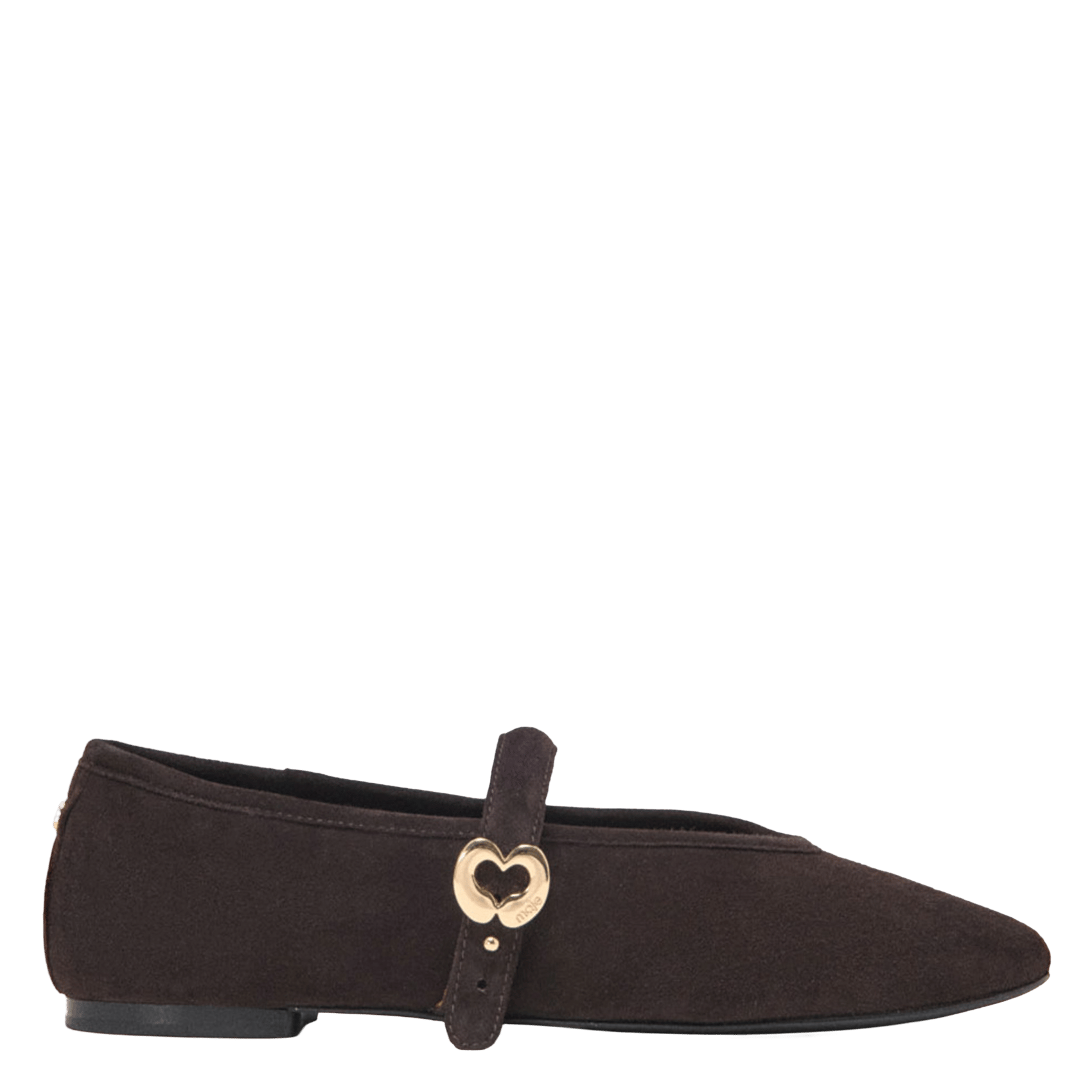 Ballerines avec brides en cuir MAJE Marron