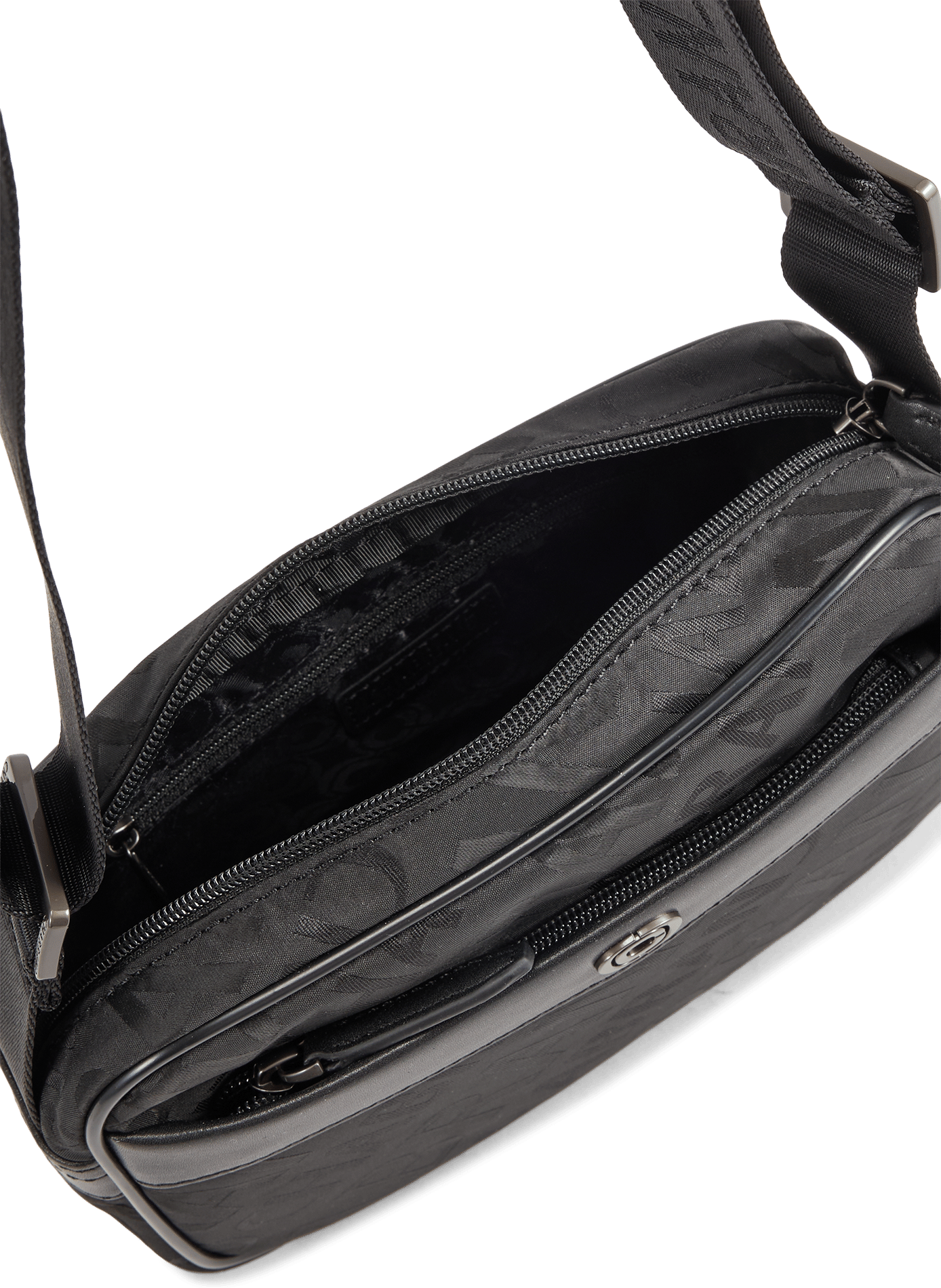 Solid multi-pocket crossbody bag CHABRAND Black