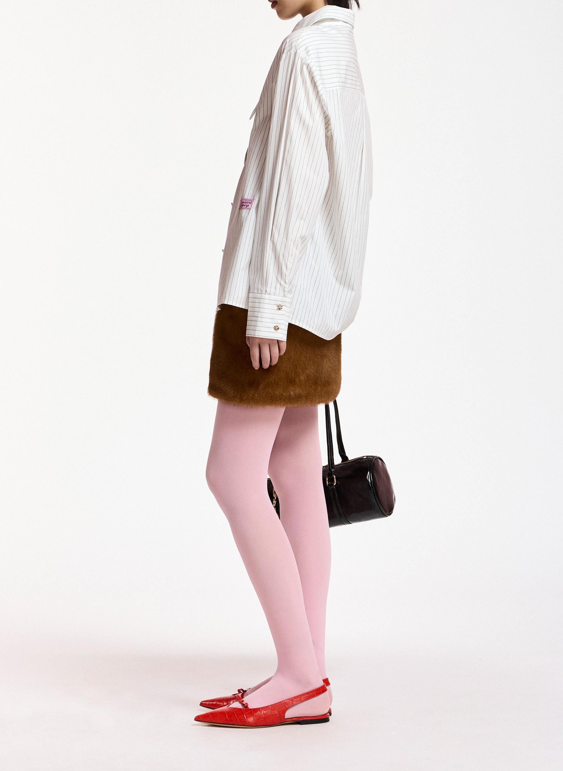 Chemise col en pointe en coton bio kacao ESSENTIEL ANTWERP Blanc