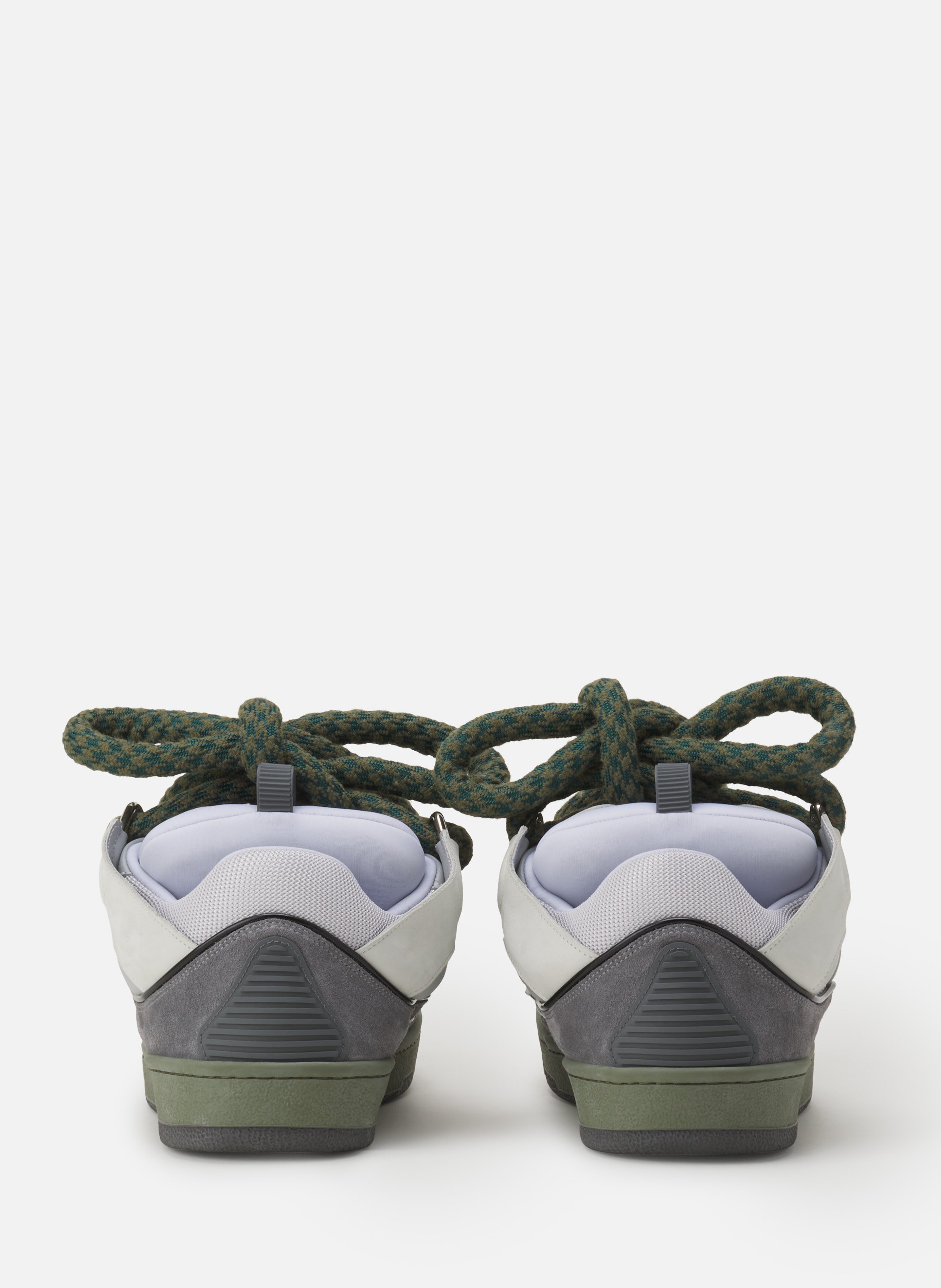 Sneakers curb snake en cuir LANVIN Gris