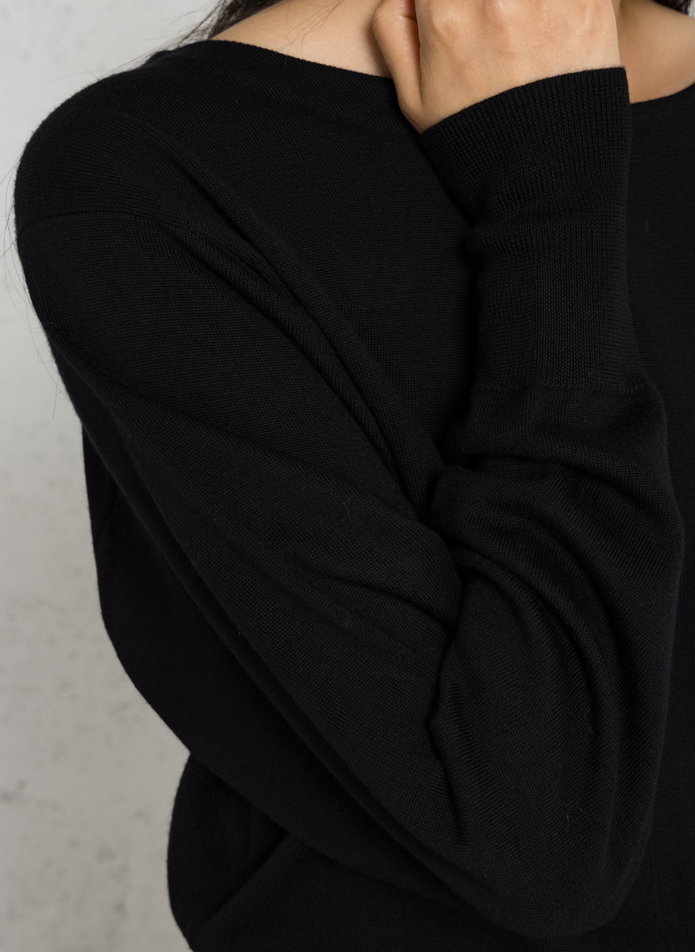 Robe longue en laine kathleen SOEUR Noir