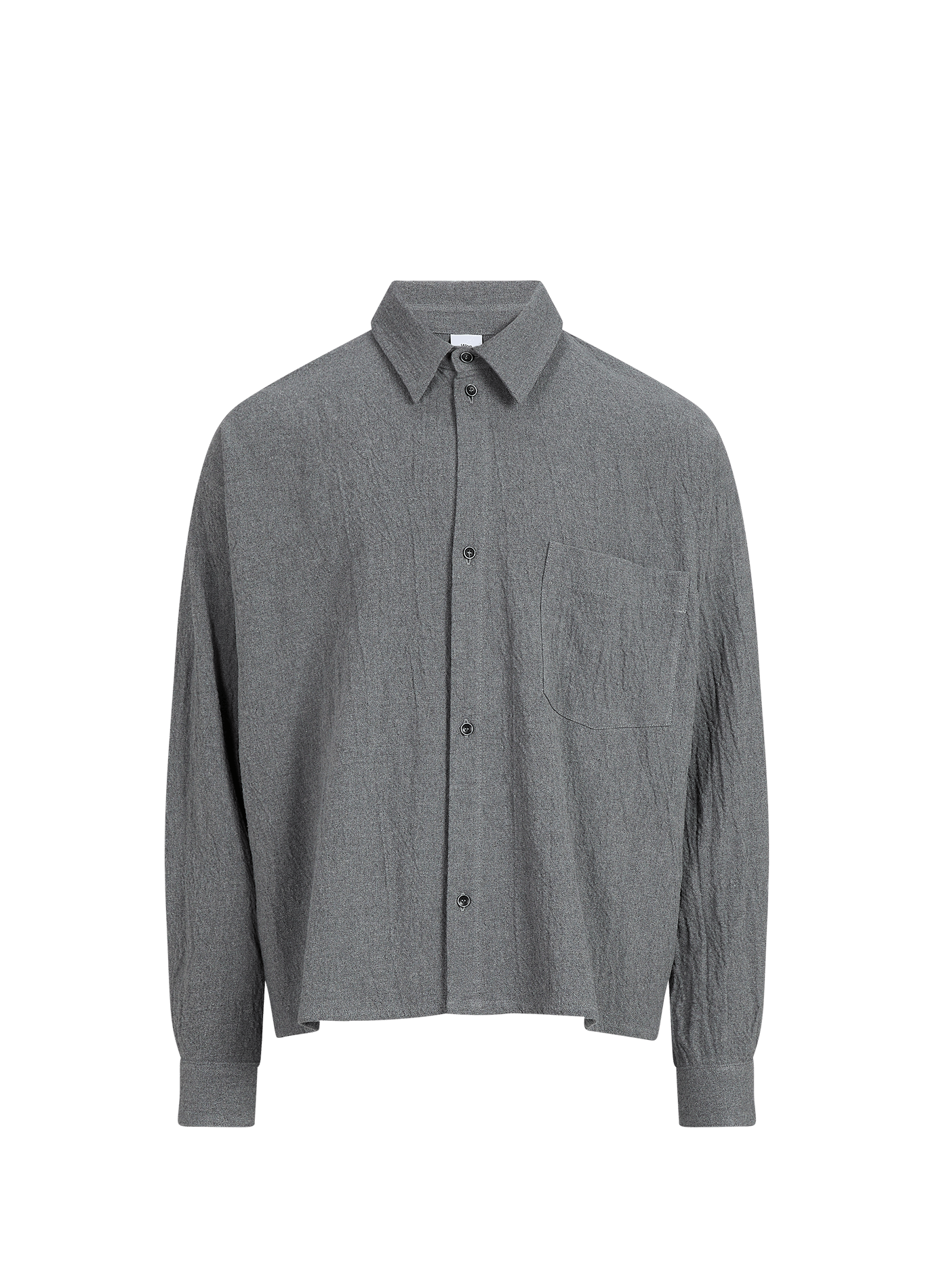 Chemise ample boutonnée unie WON HUNDRED Gris