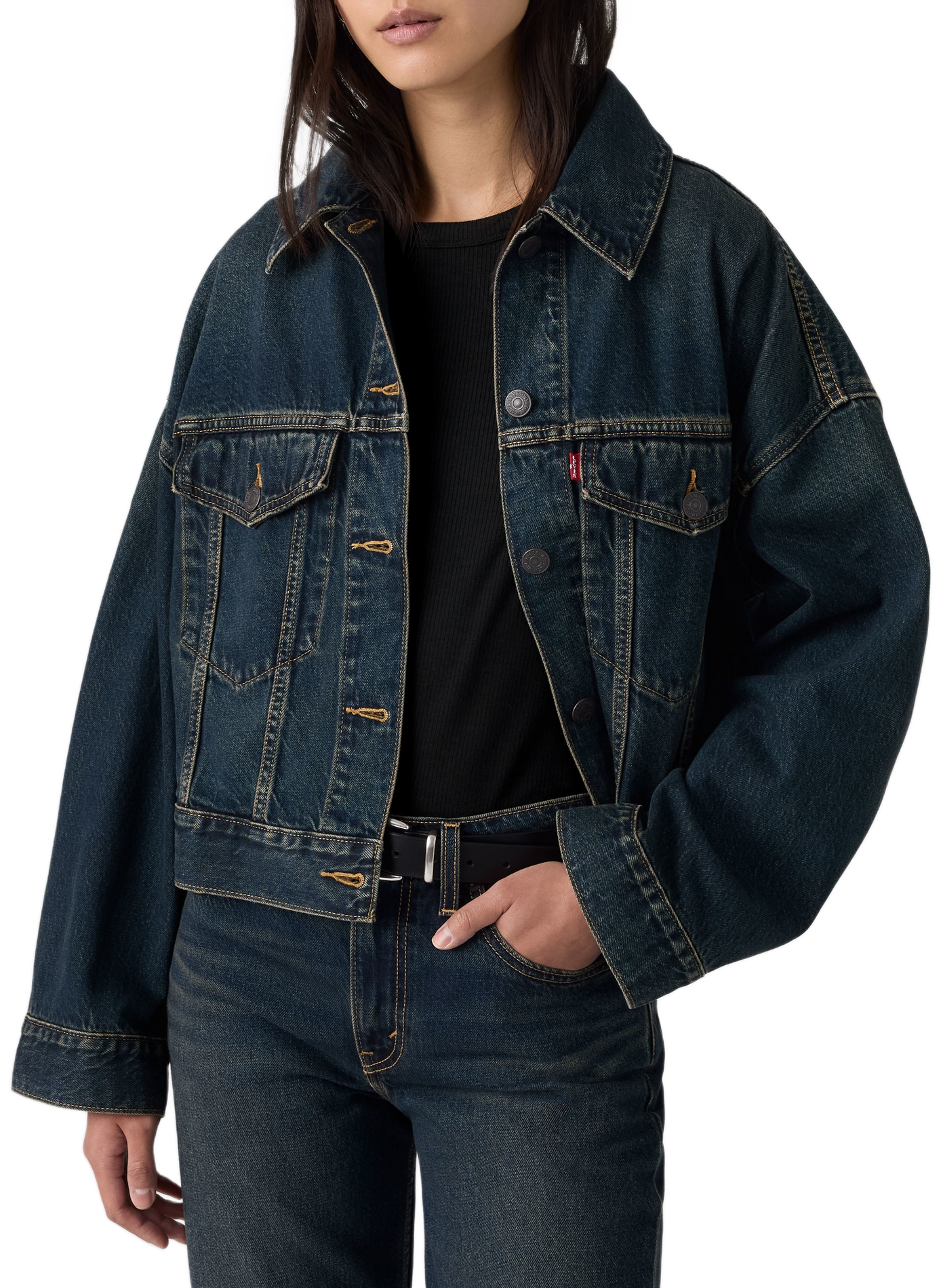 Jacke mit klassischem Baumwollkragen LEVI'S Blau