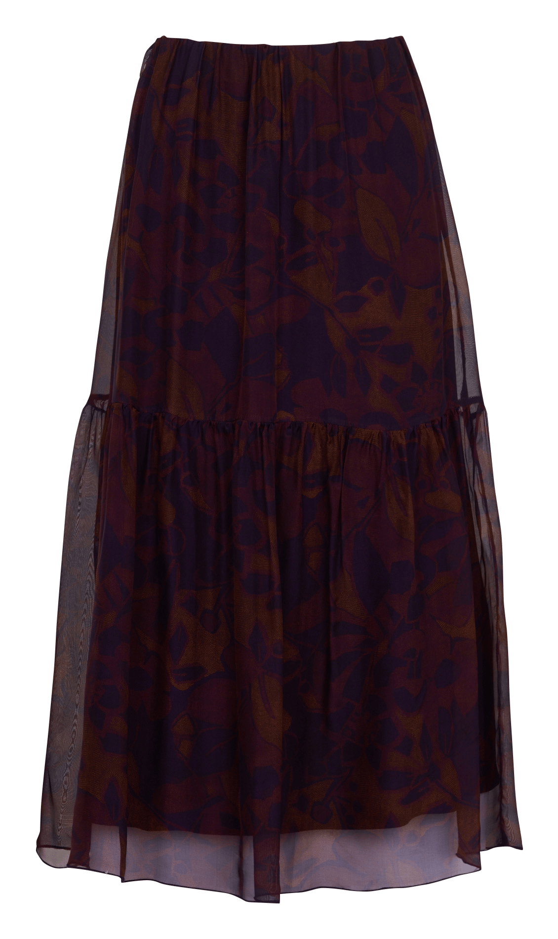 Uitlopende midi-rok met print LA FEE MARABOUTEE Veelkleurig